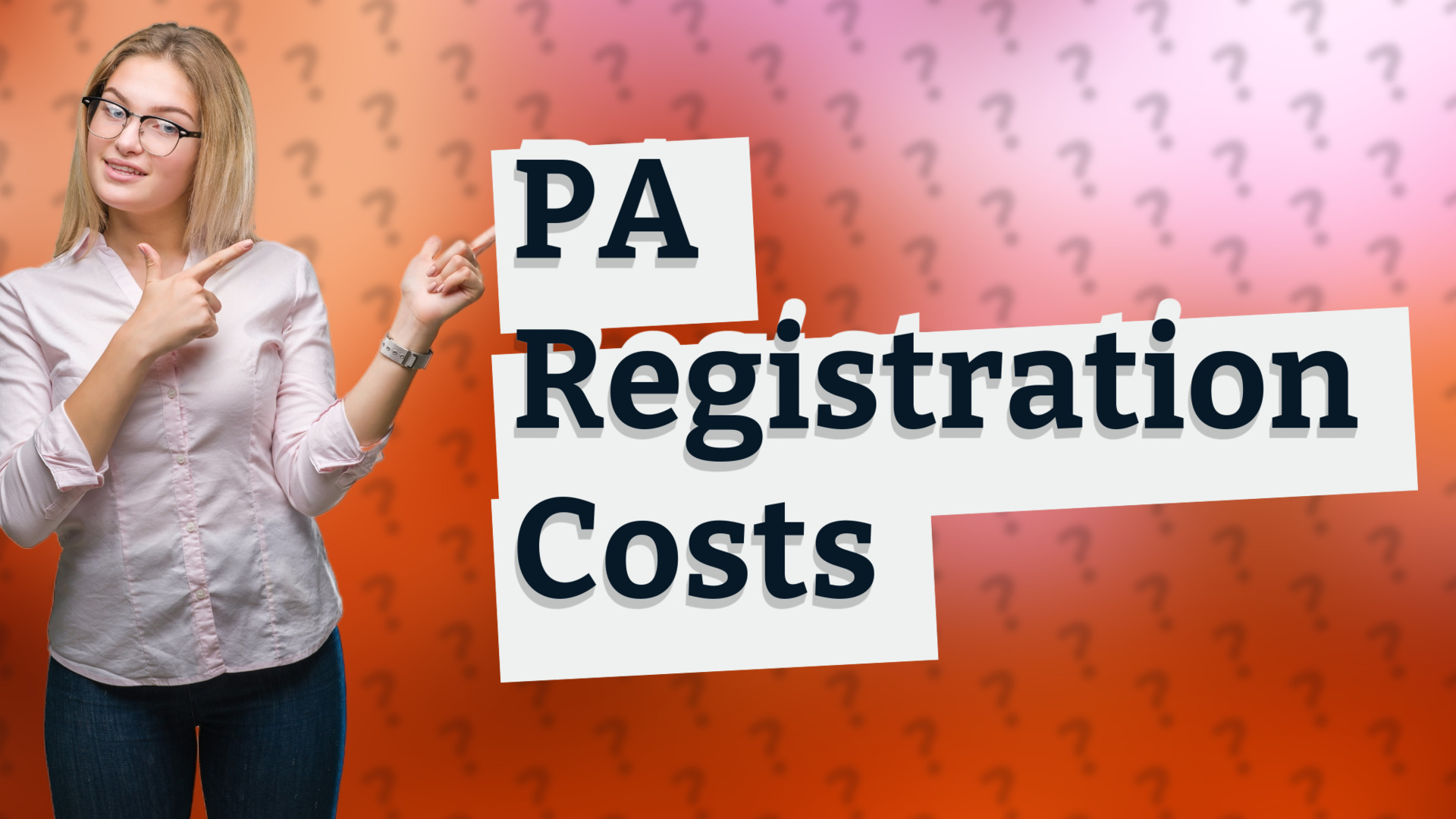 PA Registration Costs