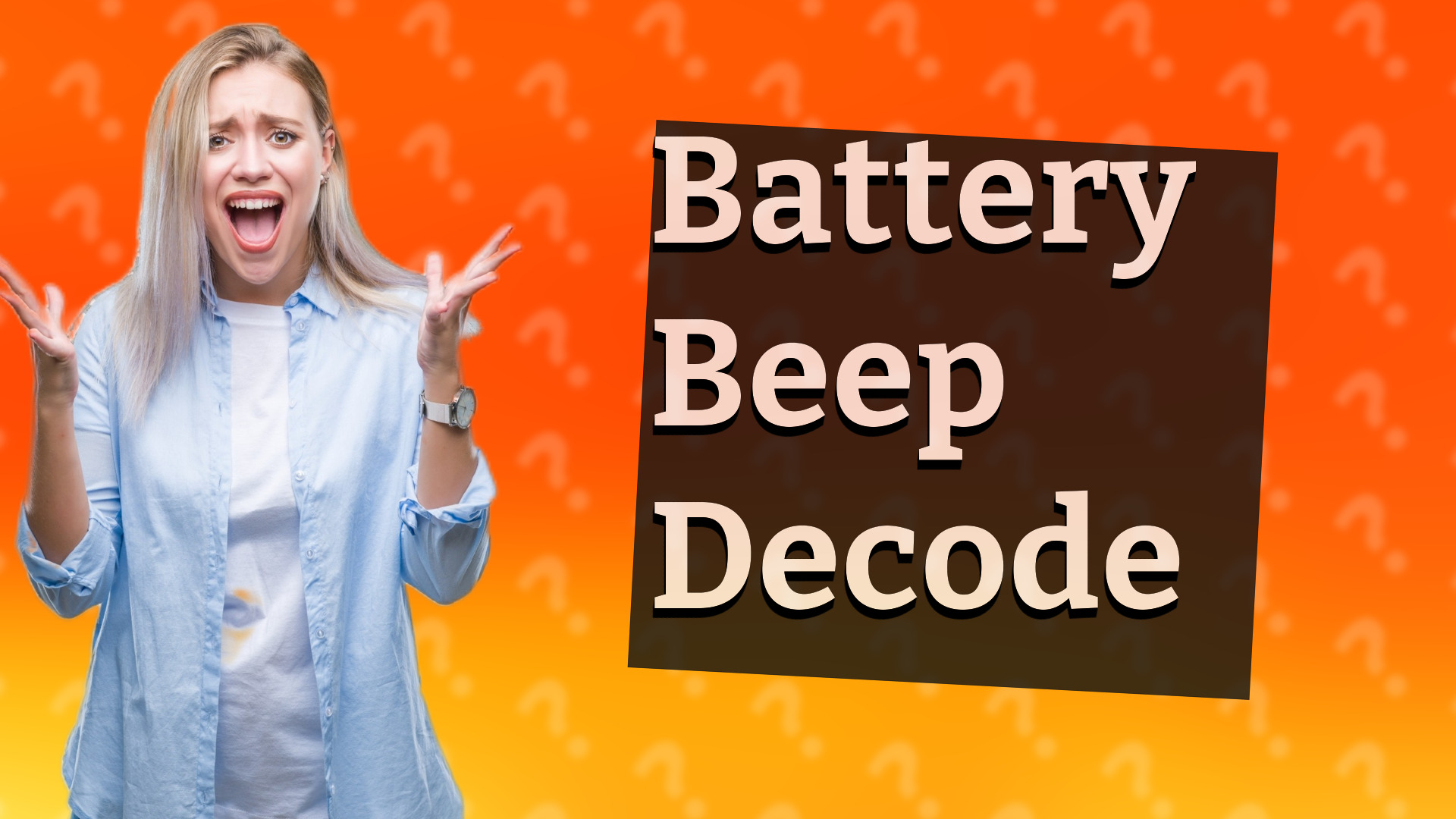Battery Beep Decode