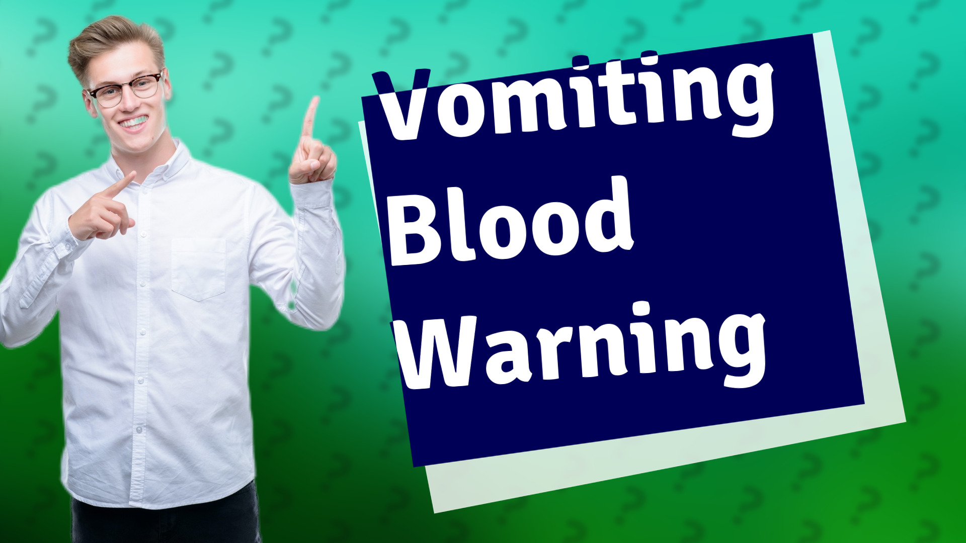 Vomiting Blood Warning