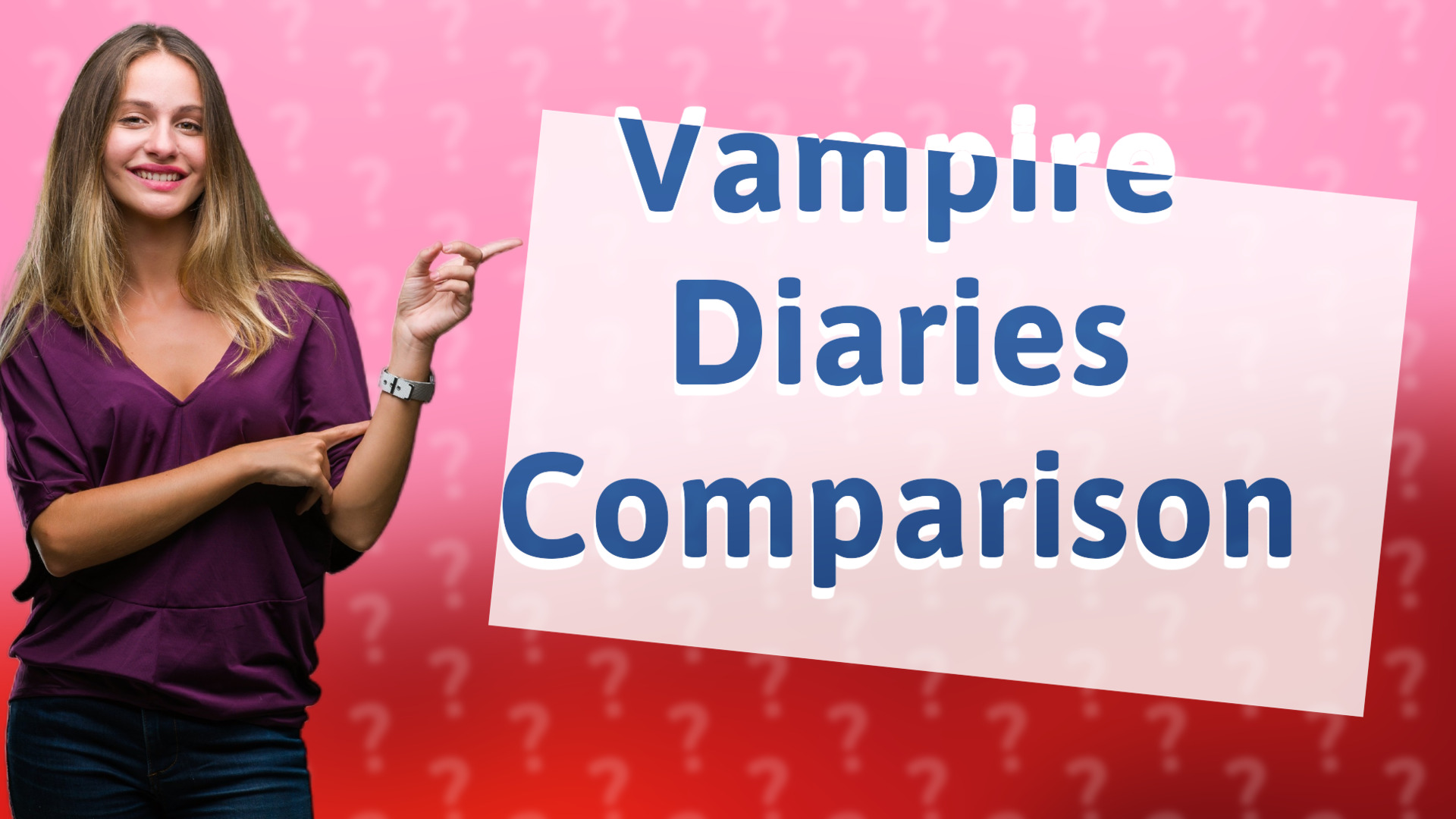 Vampire Diaries Comparison