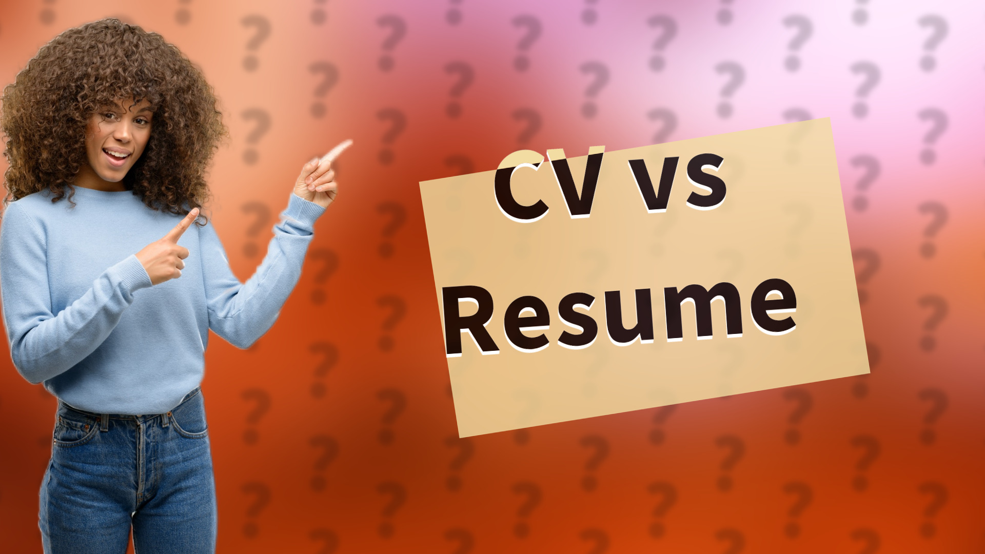 CV vs Resume
