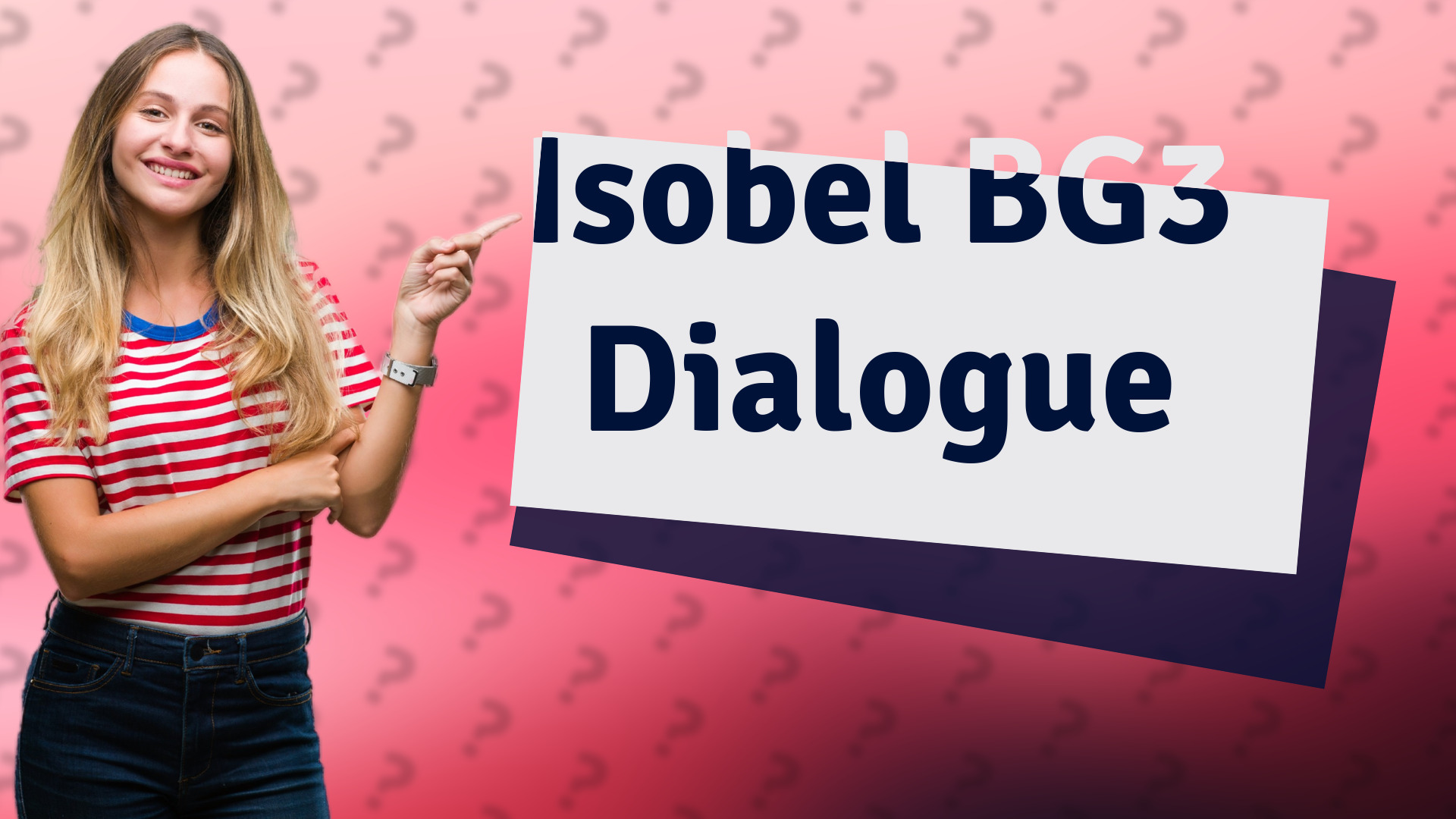Isobel BG3 Dialogue