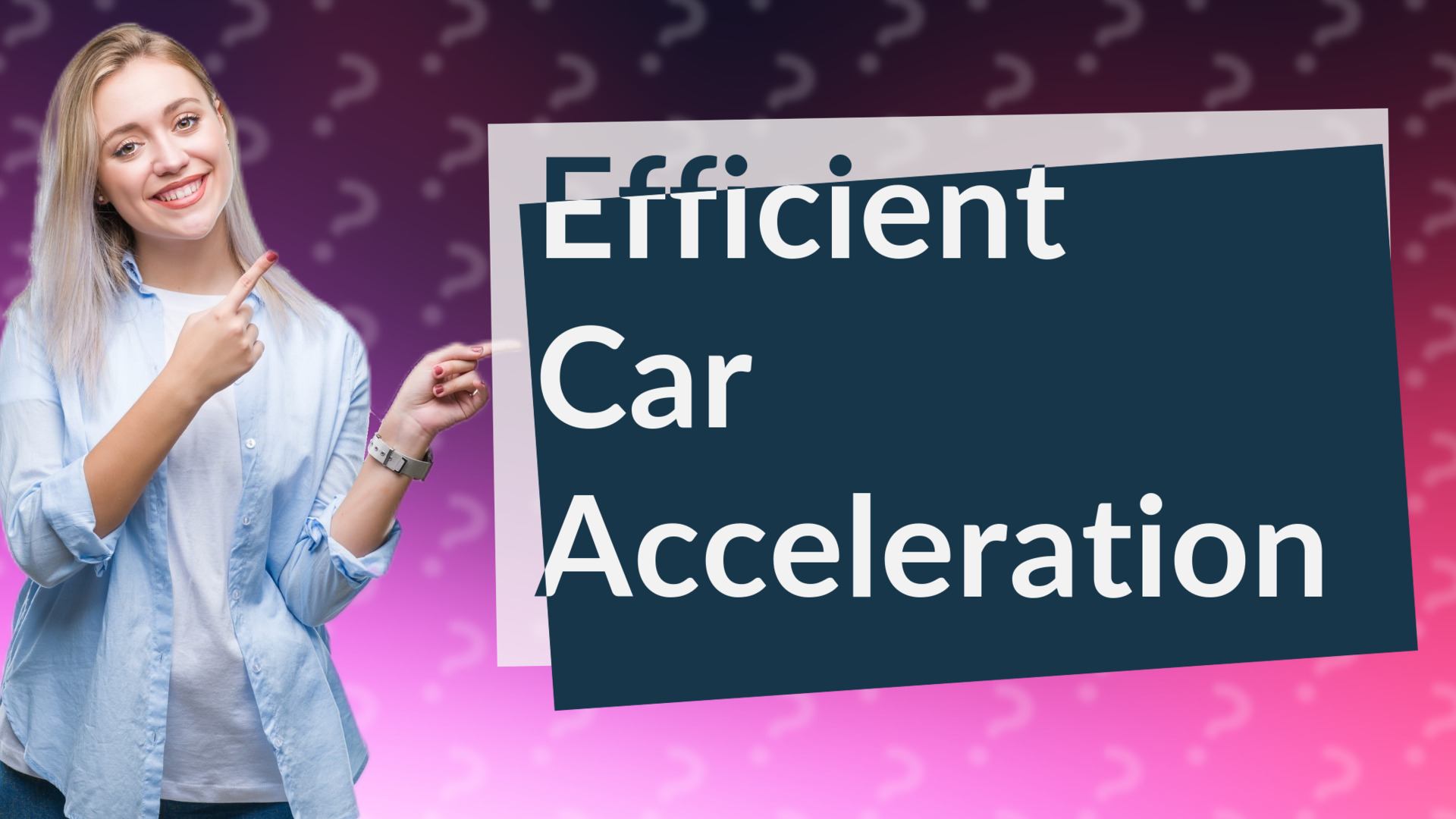 Efficient Car Acceleration