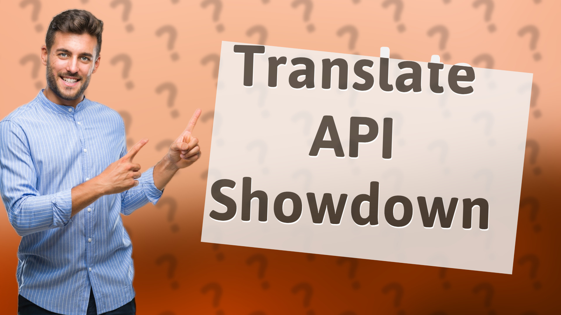 Translate API Showdown