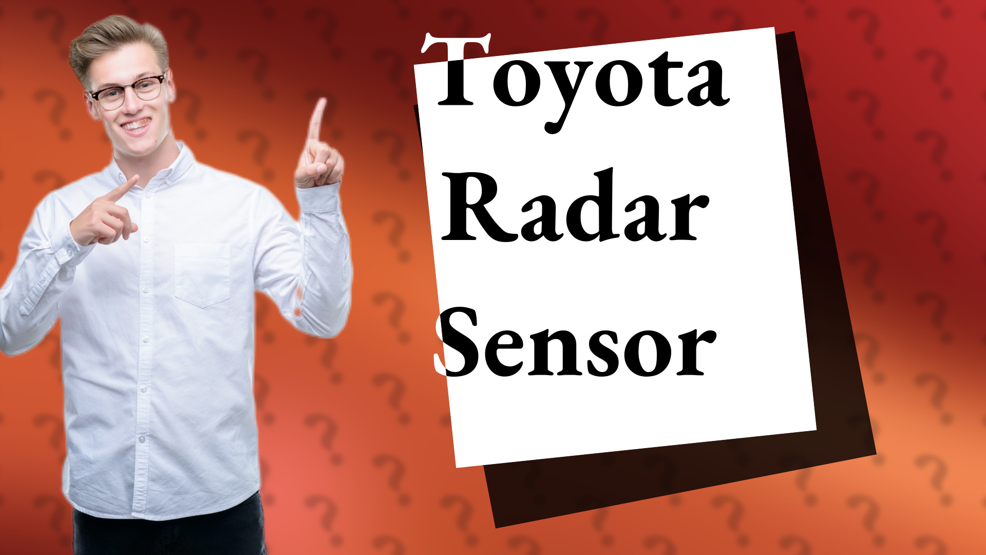 Toyota Radar Sensor