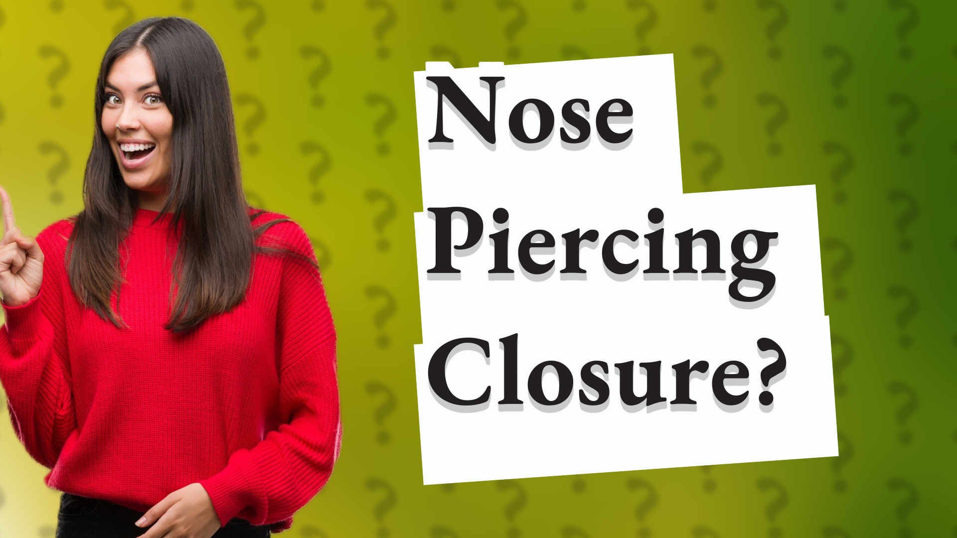 Nose Piercing Closure?