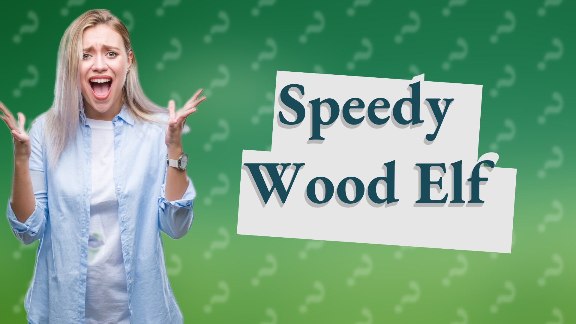 Speedy Wood Elf
