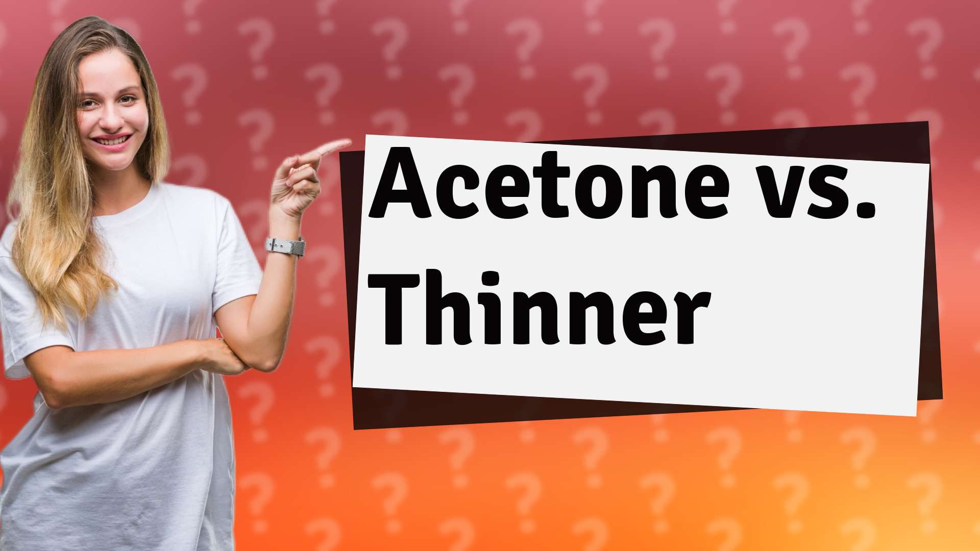 Acetone vs. Thinner