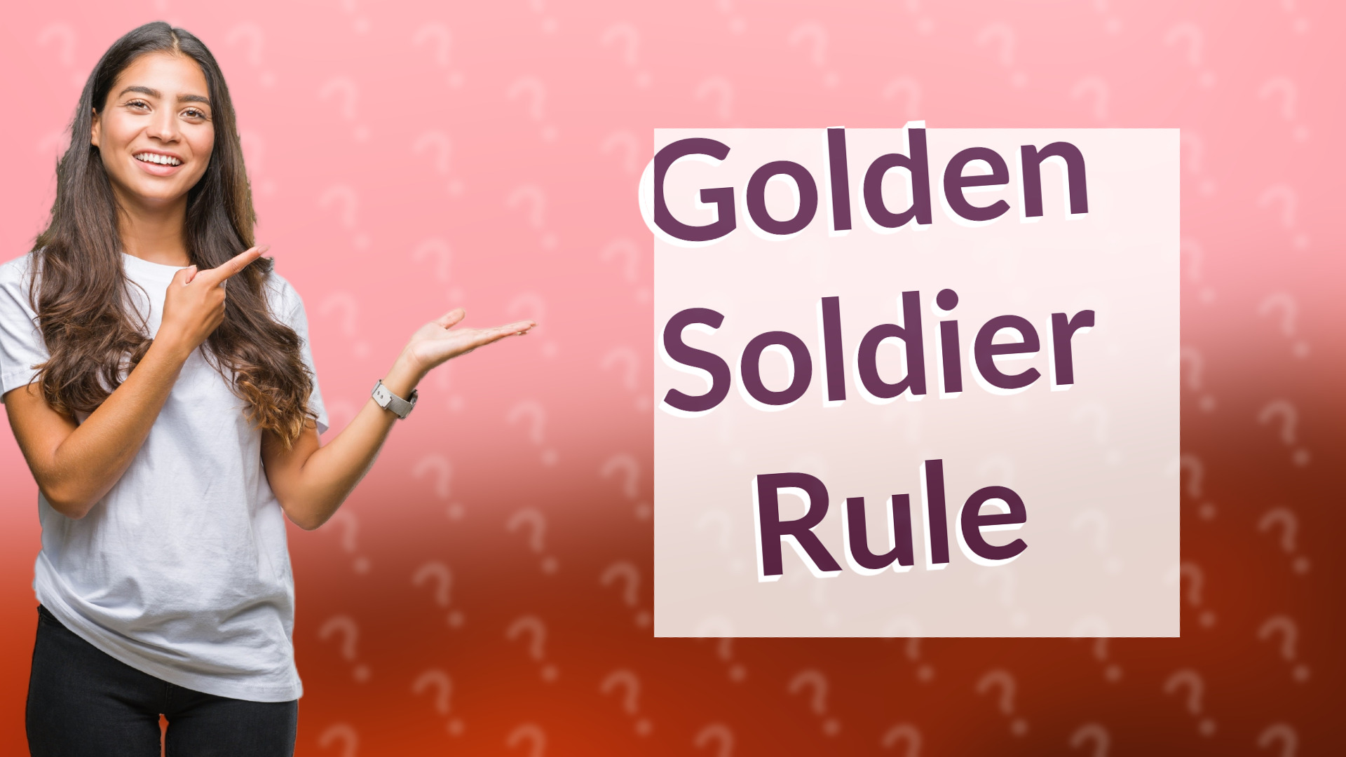 Golden Soldier Rule