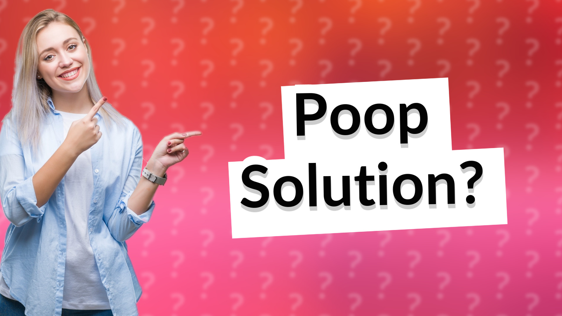 Poop Solution?