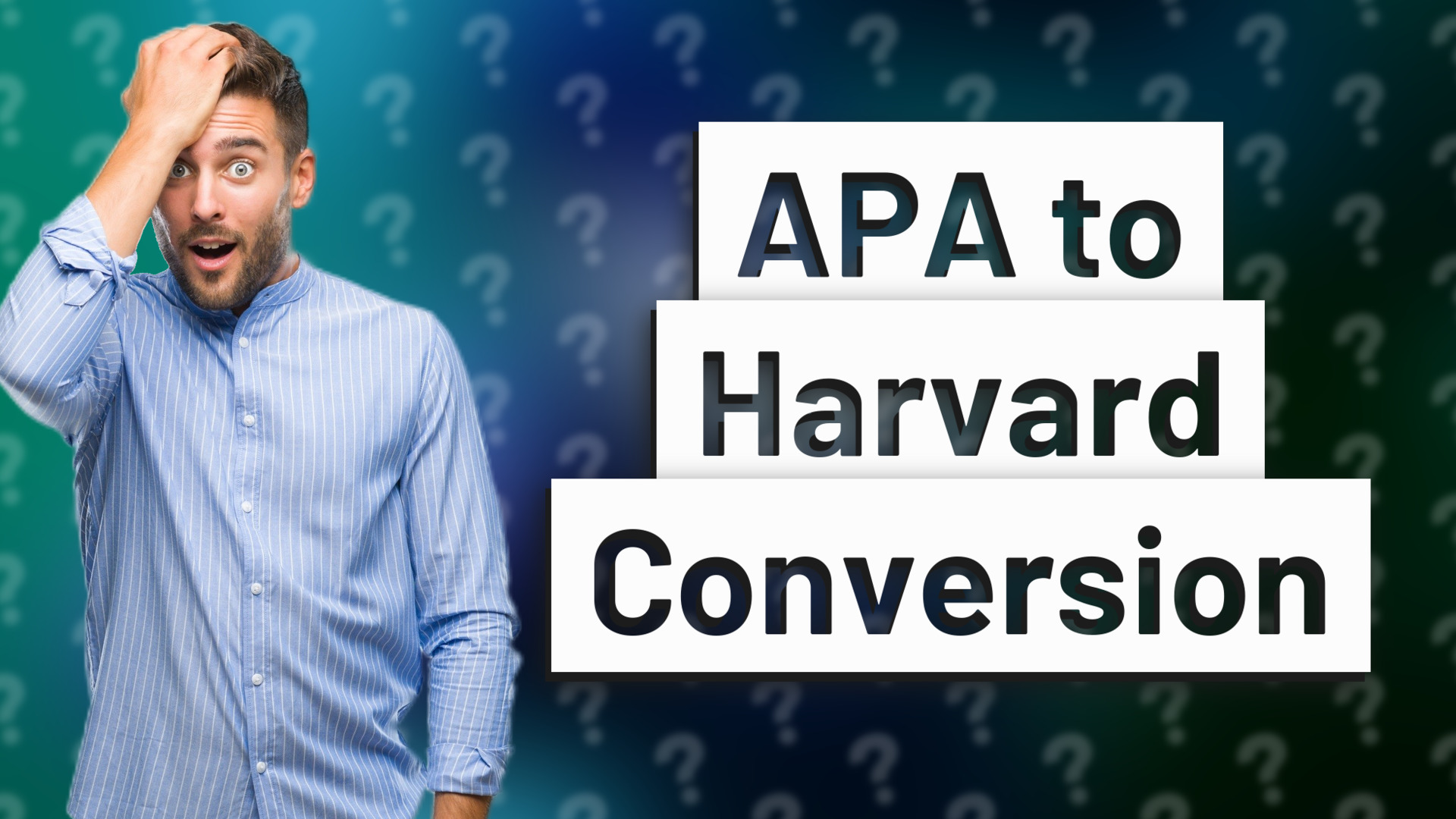 APA to Harvard Conversion