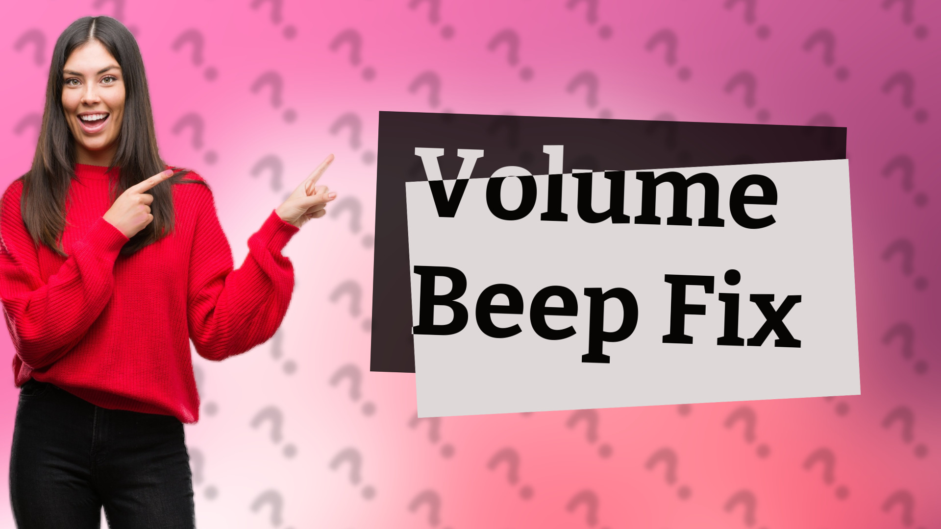 Volume Beep Fix