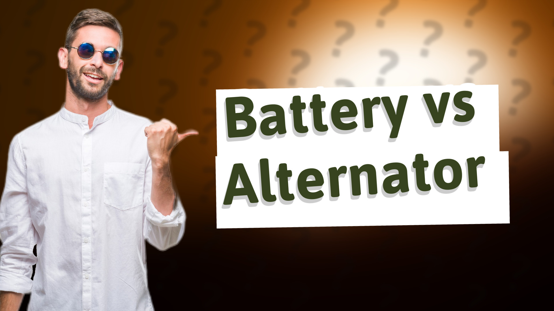 Battery vs Alternator