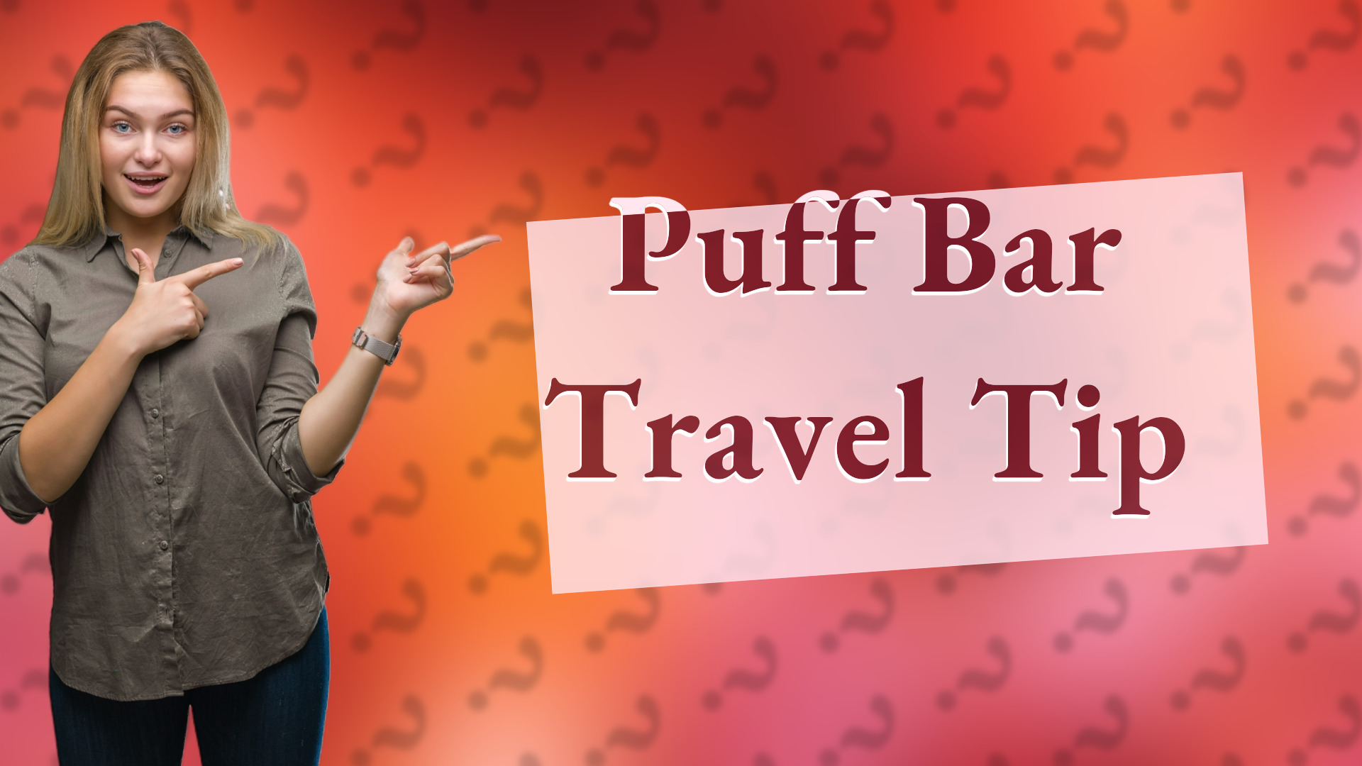 Puff Bar Travel Tip