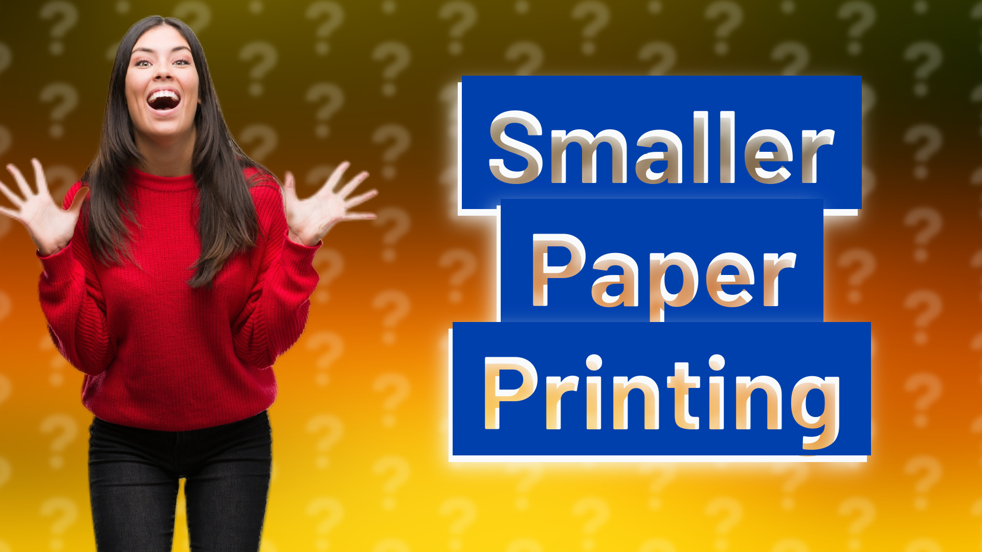 Smaller Paper Printing
