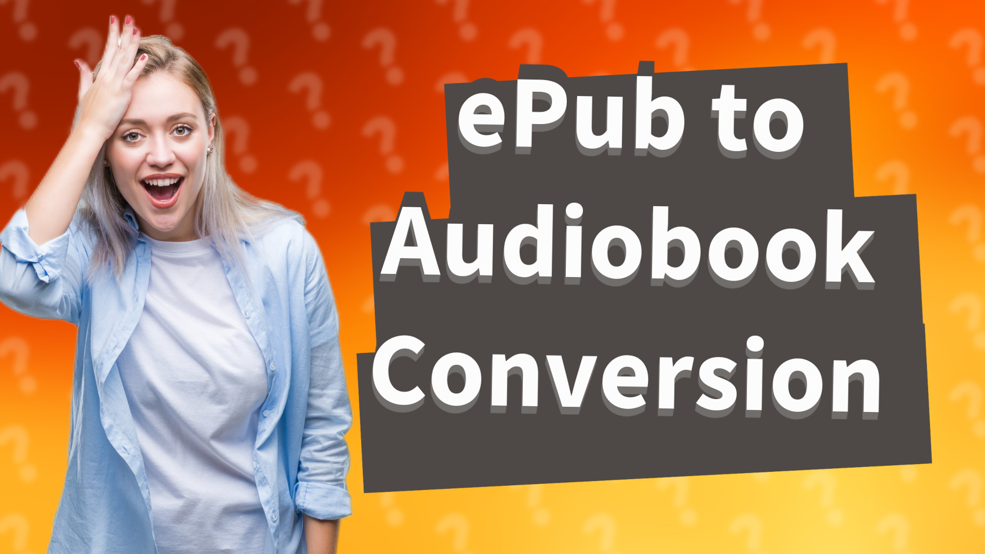 ePub to Audiobook Conversion