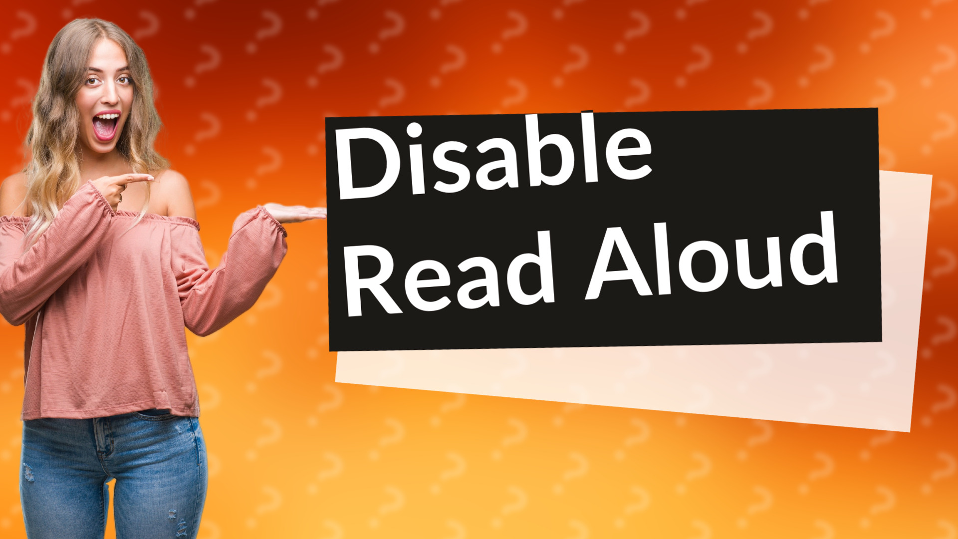 Disable Read Aloud