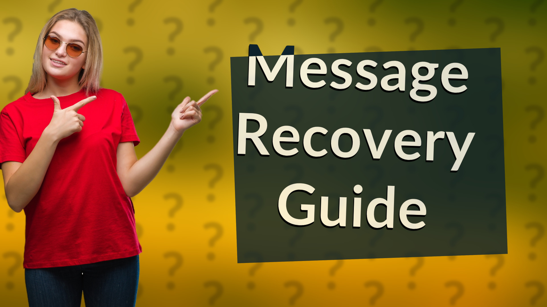 Message Recovery Guide