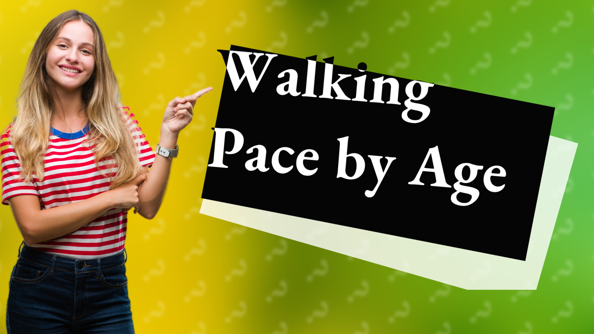 Walking Pace by Age