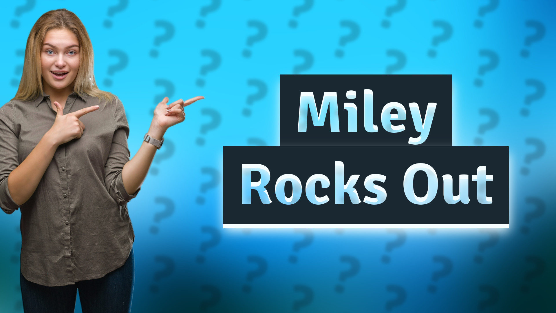 Miley Rocks Out