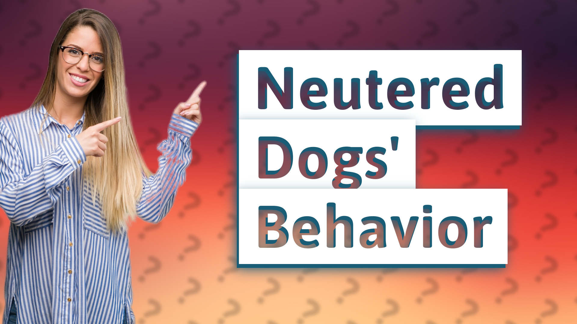 Neutered Dogs' Behavior