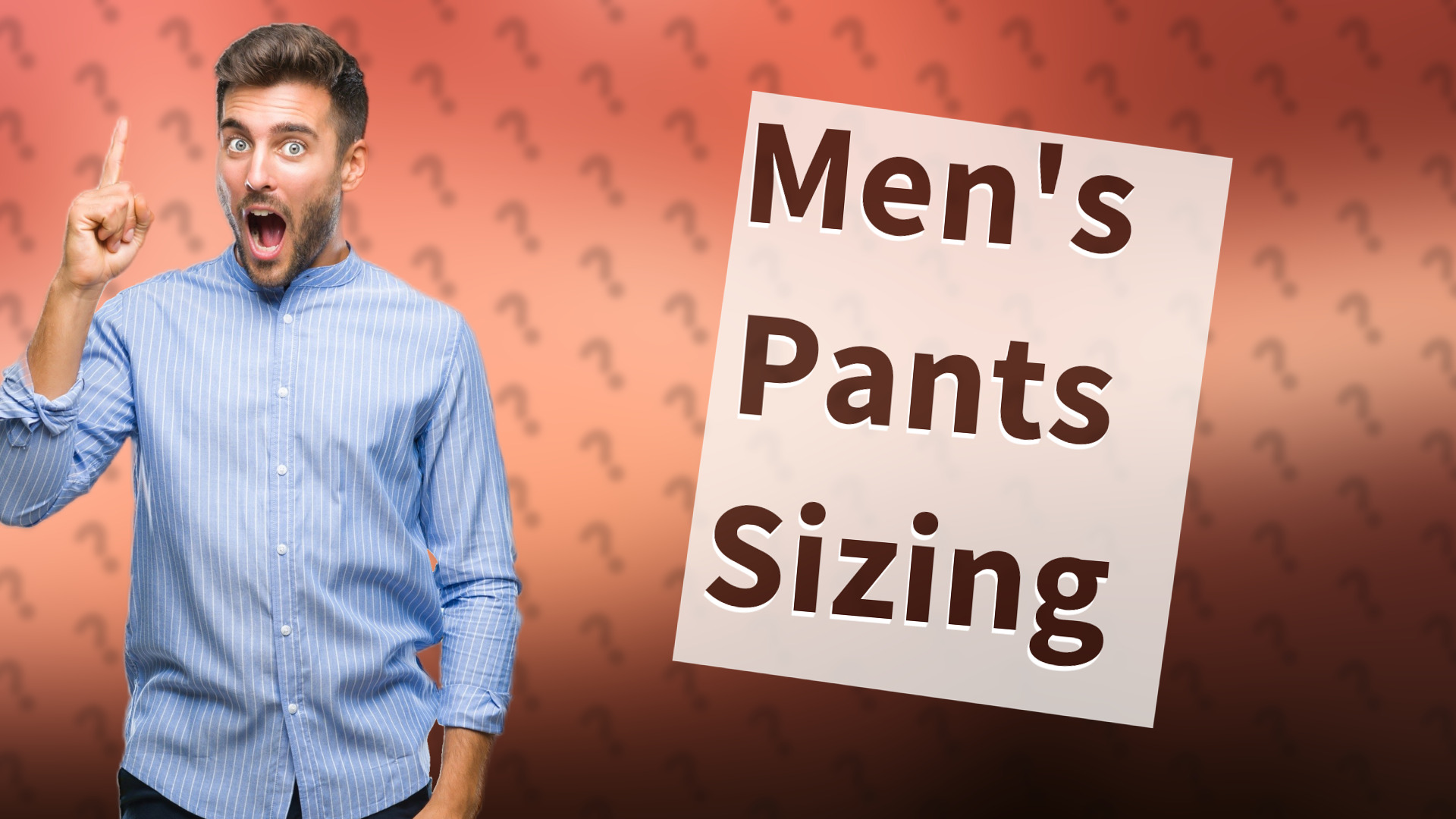 Men's Pants Sizing