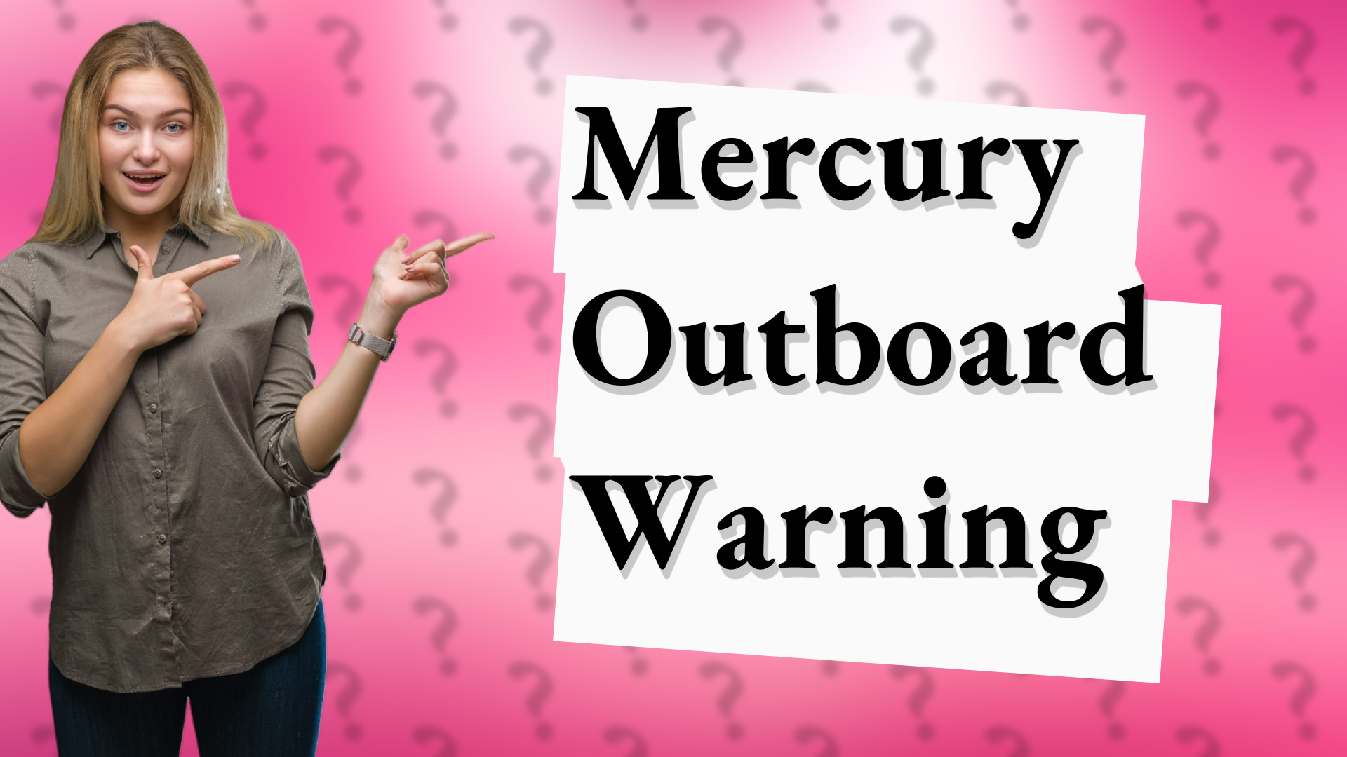 Mercury Outboard Warning