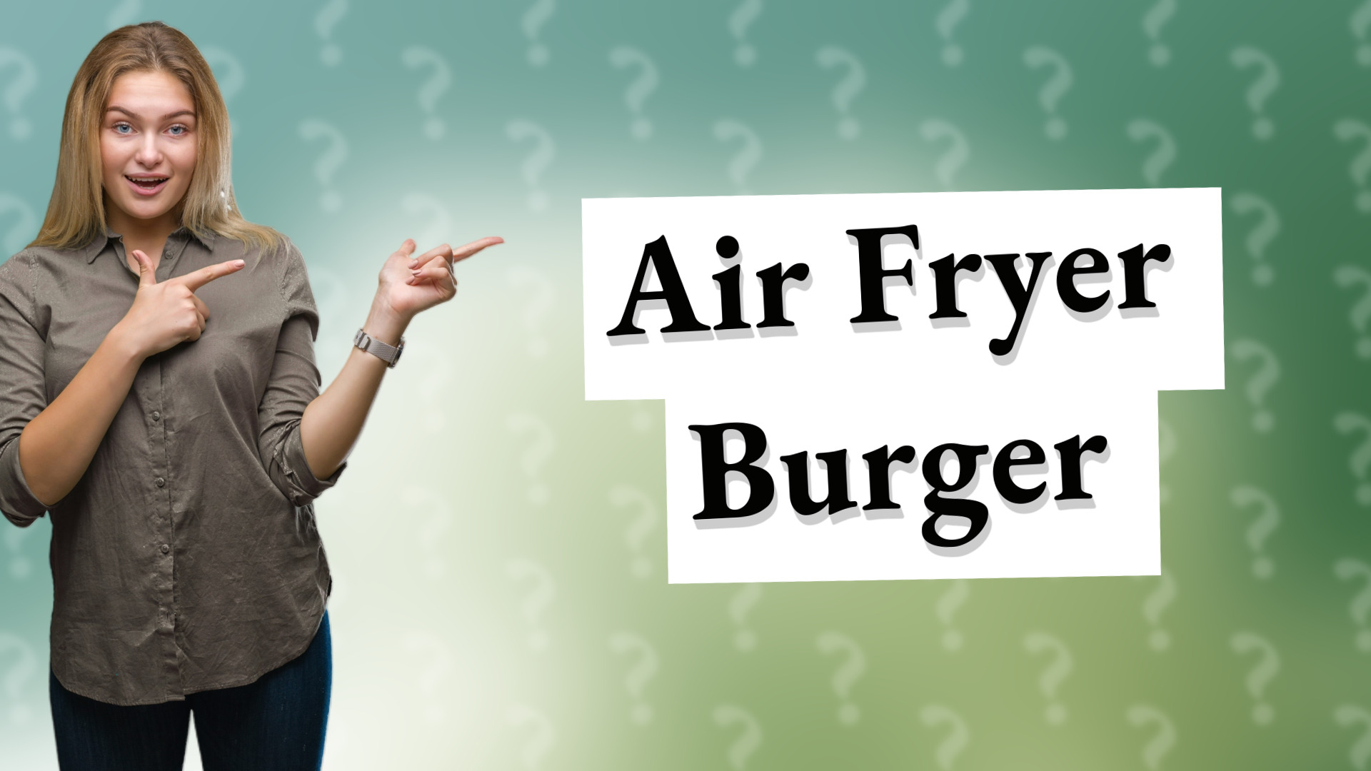 Air Fryer Burger