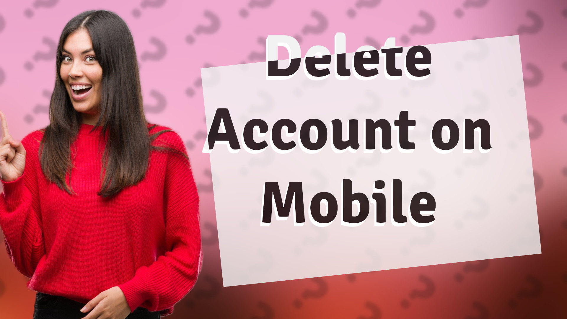 Delete Account on Mobile