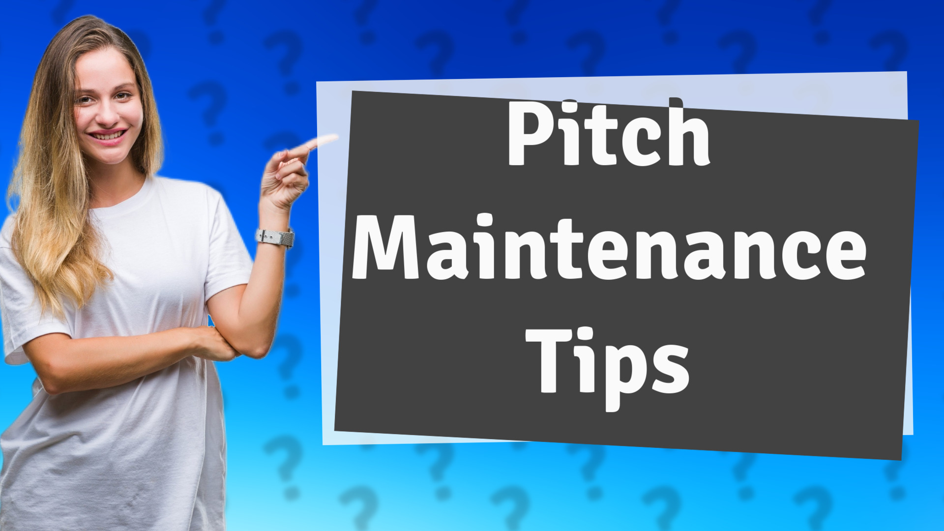 Pitch Maintenance Tips