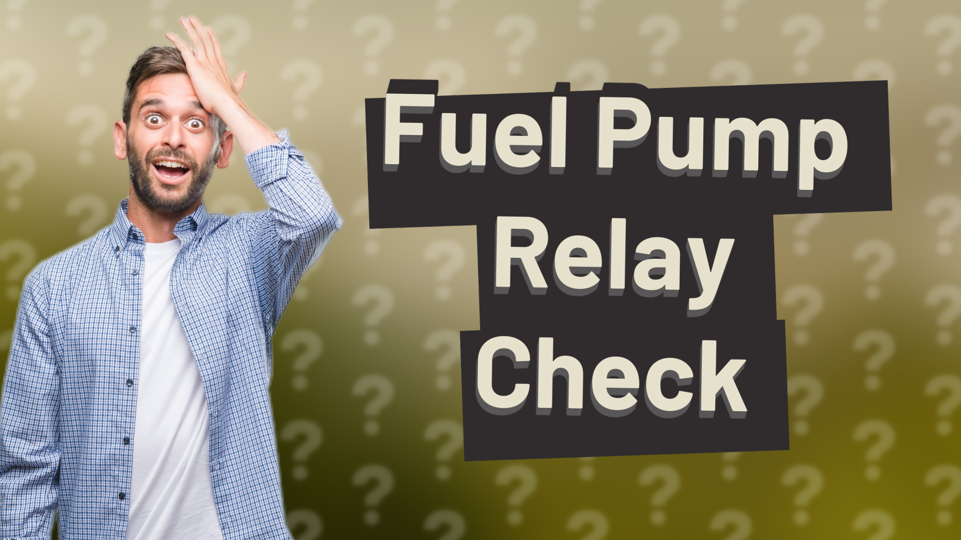 Fuel Pump Relay Check