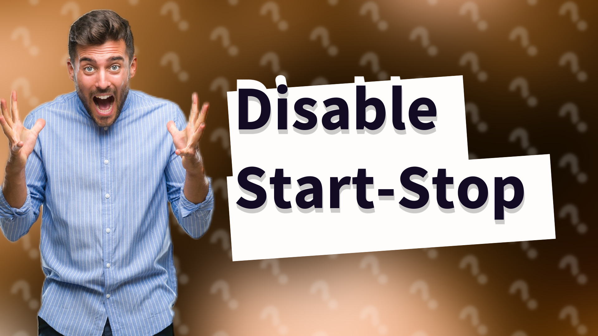 Disable Start-Stop