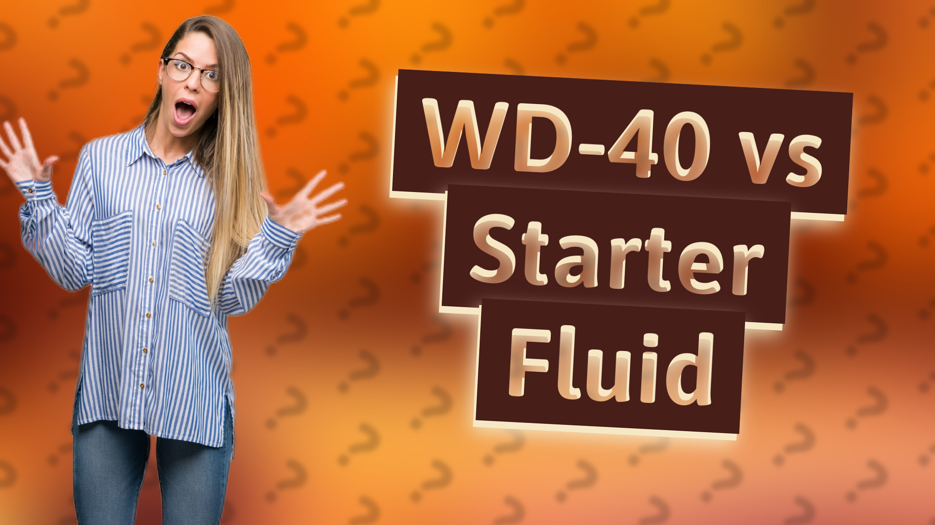 WD-40 vs Starter Fluid