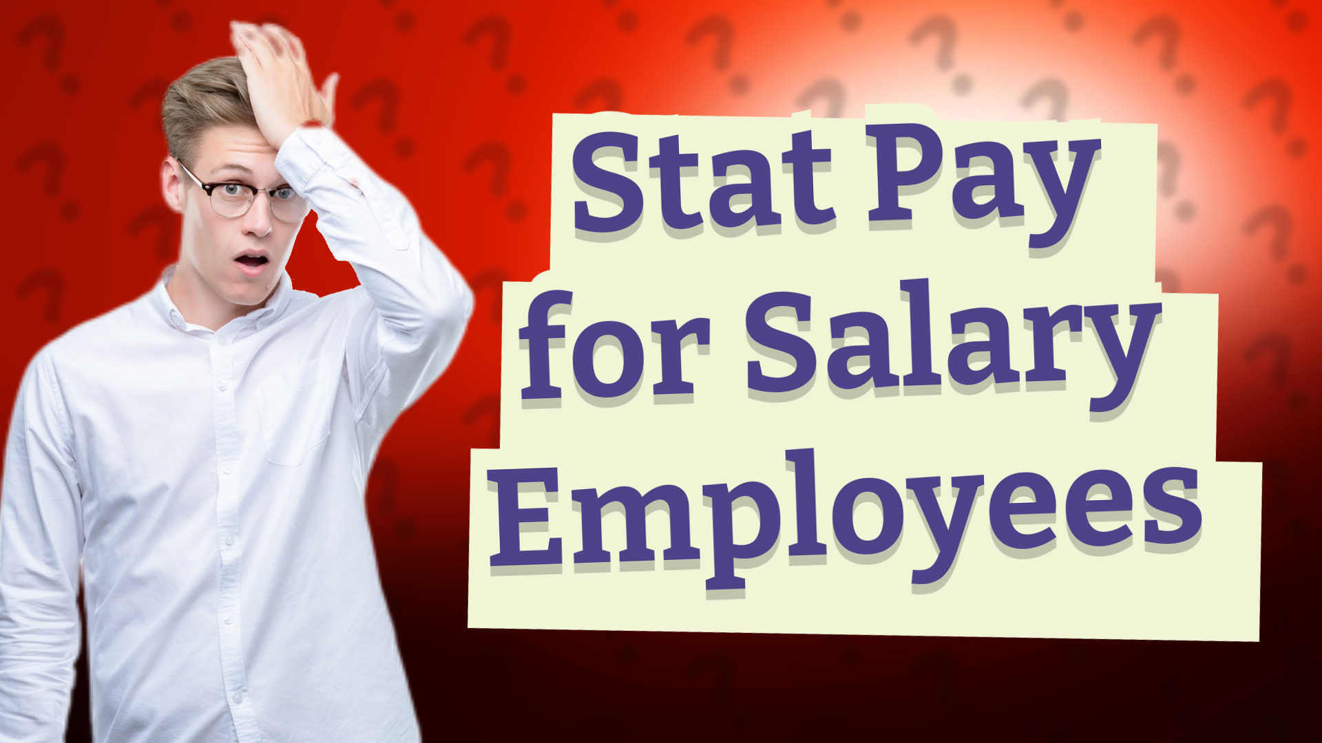 Stat Pay for Salary Employees