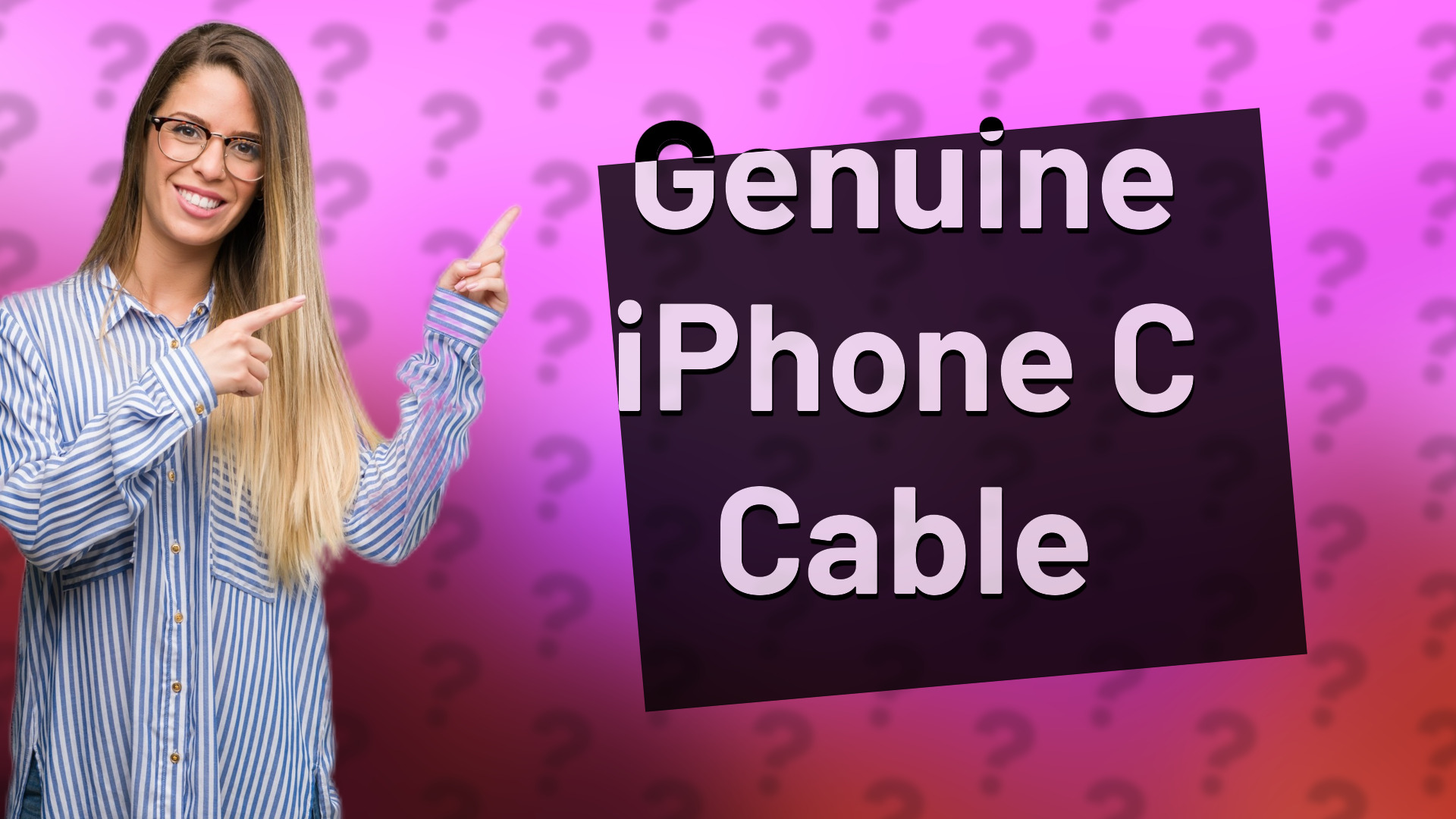 Genuine iPhone C Cable