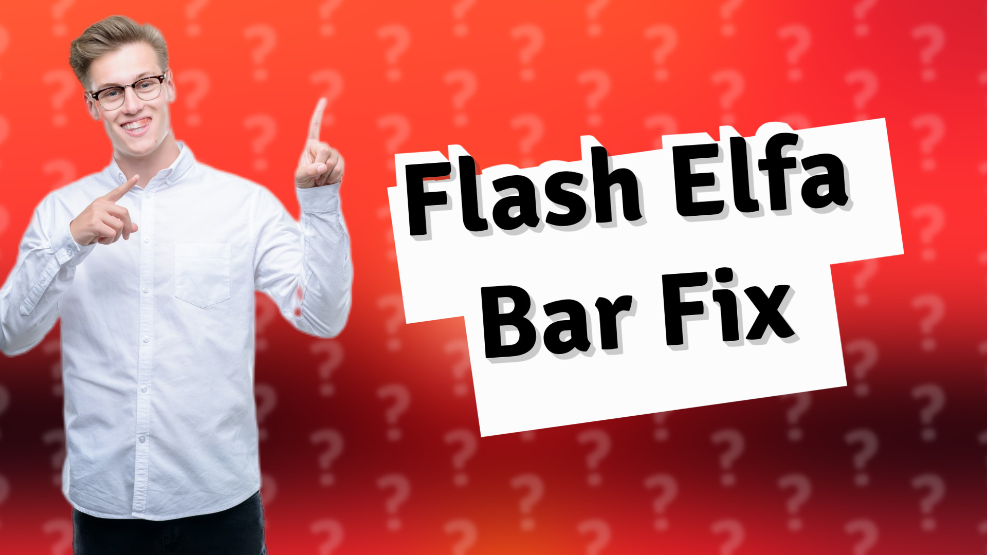 Flash Elfa Bar Fix