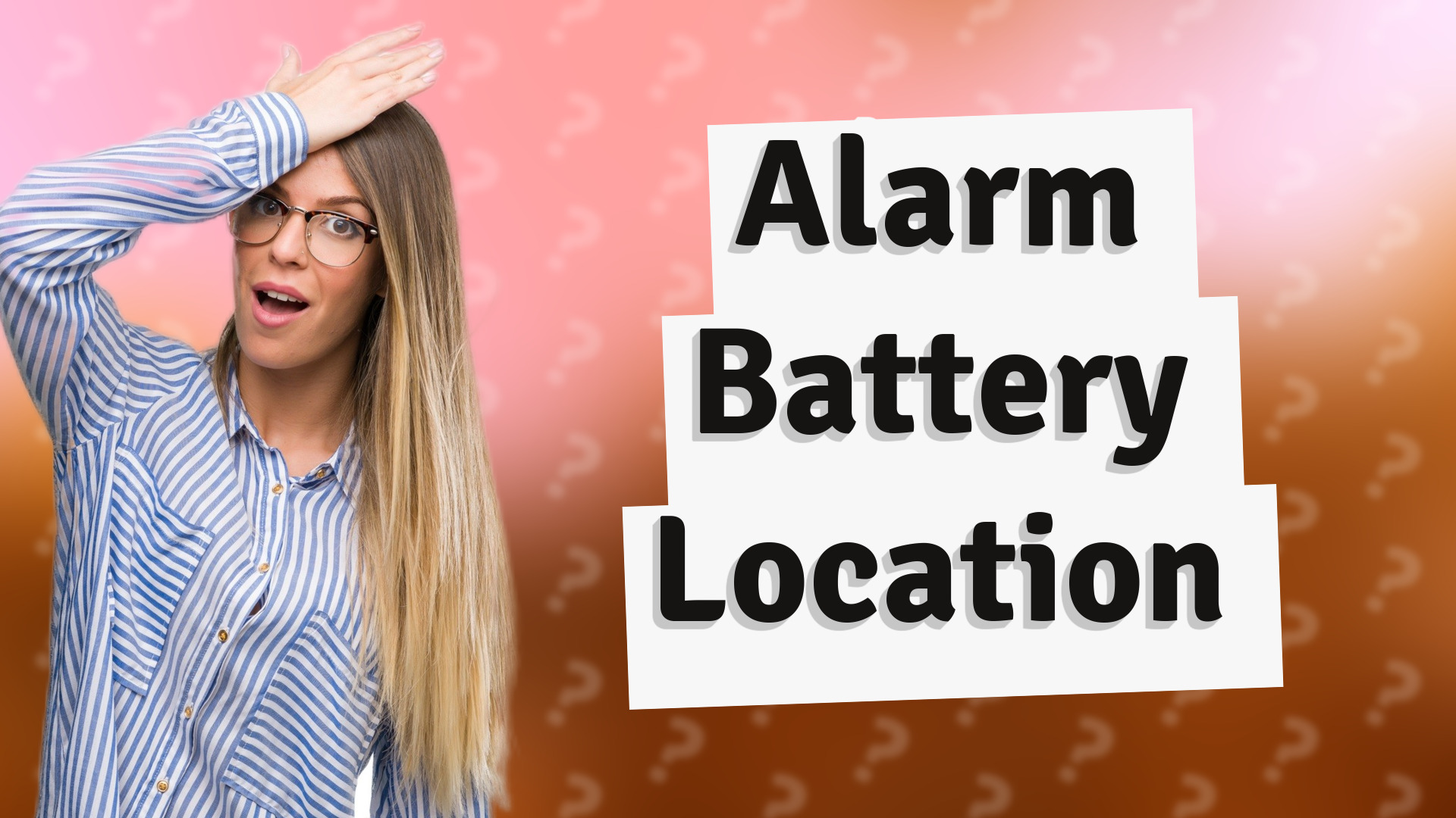 Alarm Battery Location