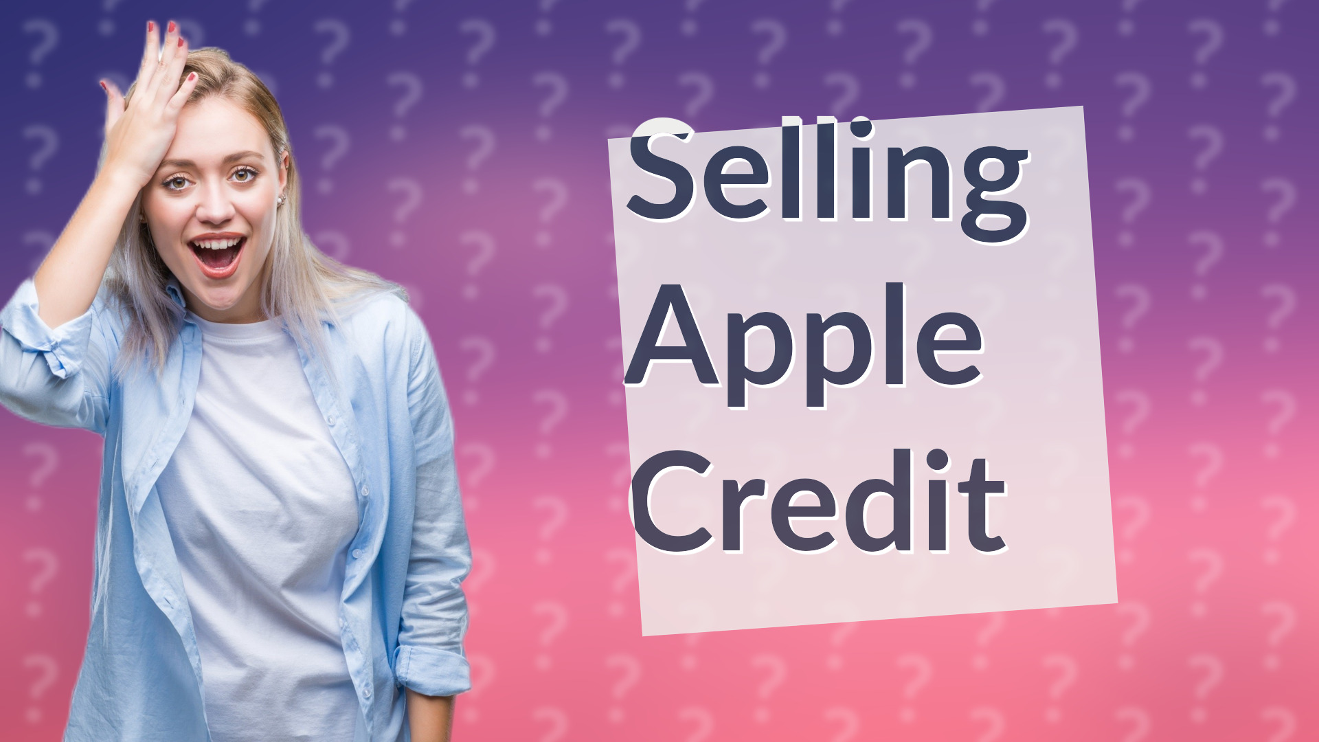 Selling Apple Credit
