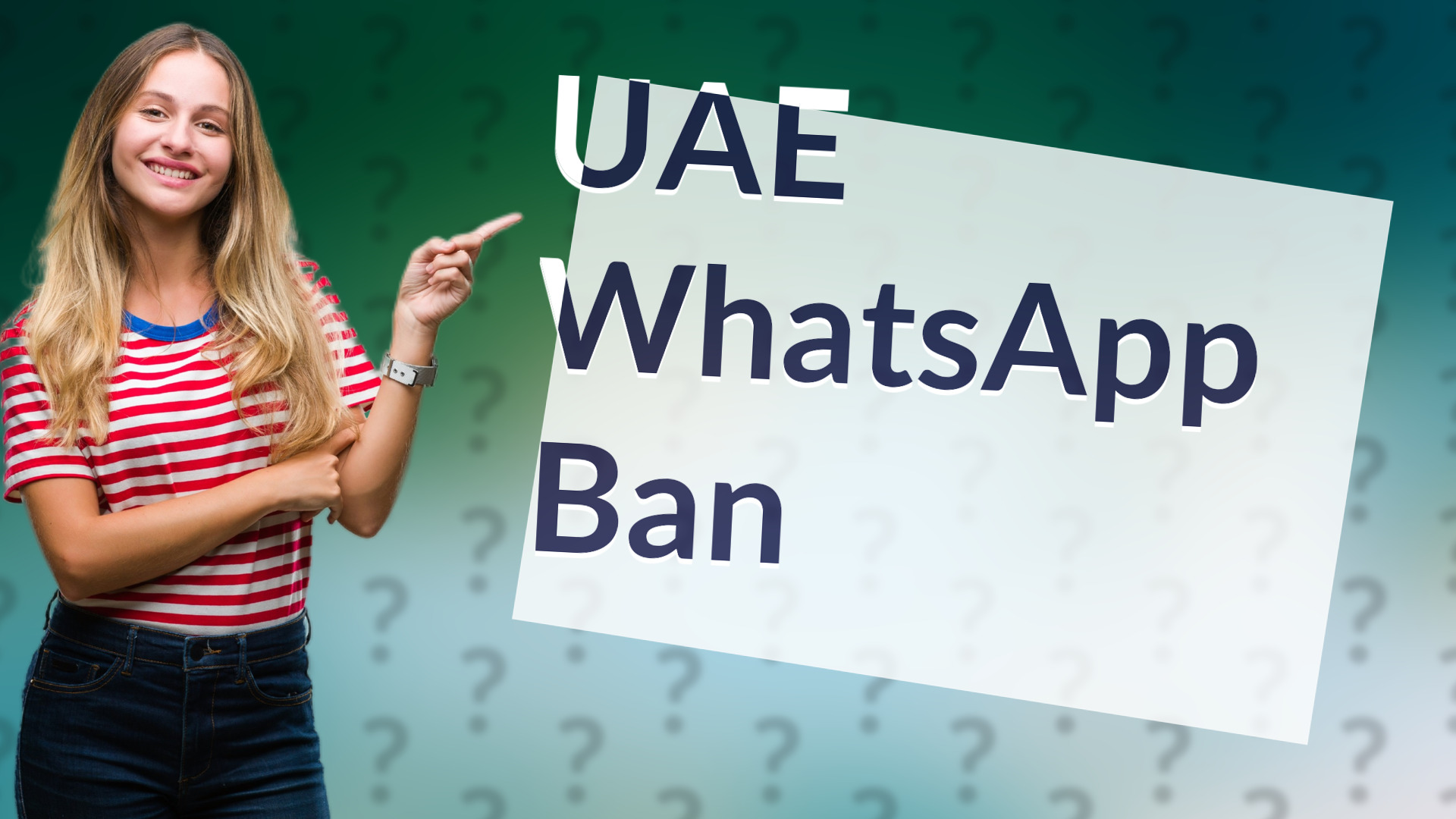 UAE WhatsApp Ban
