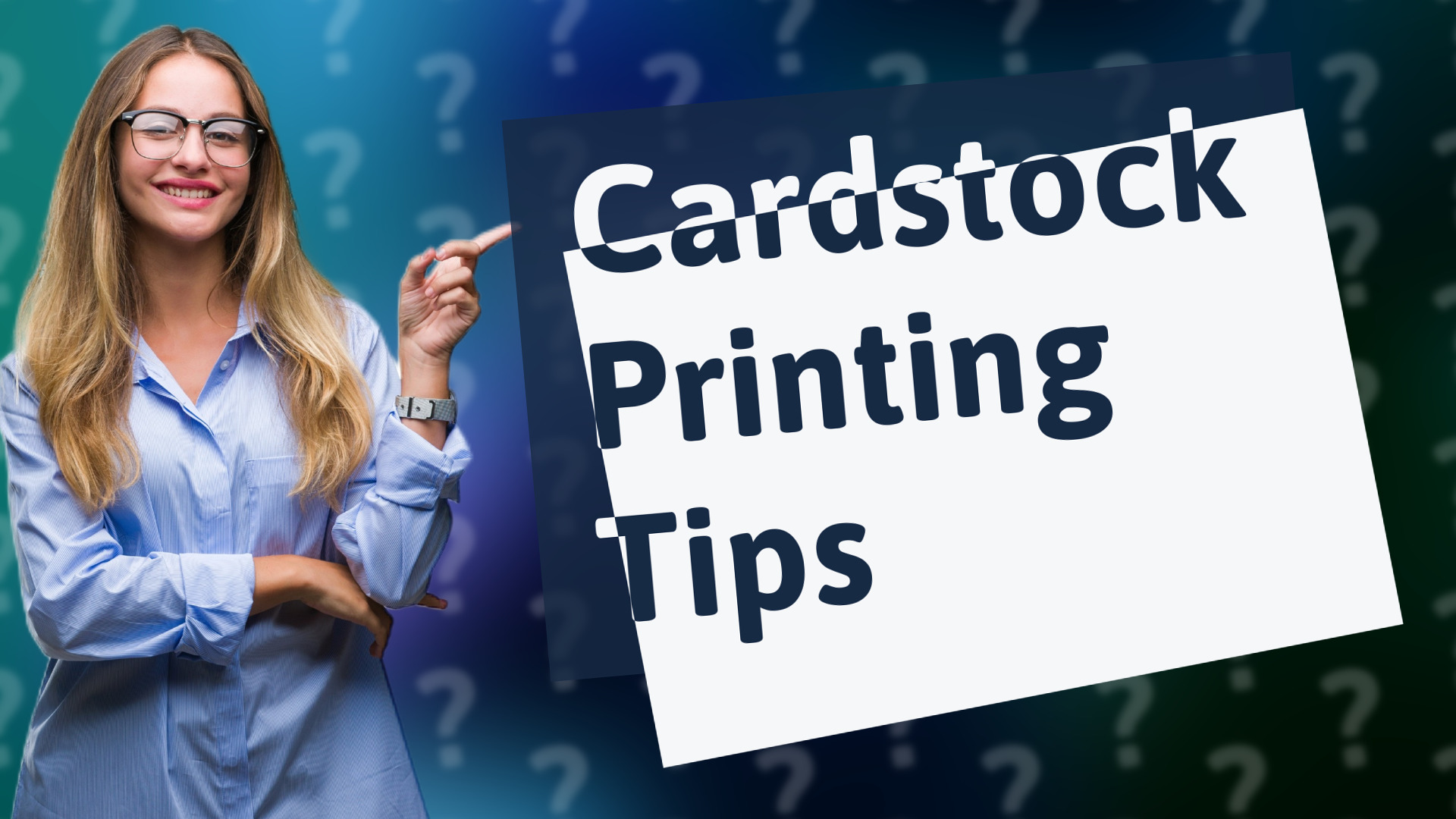 Cardstock Printing Tips