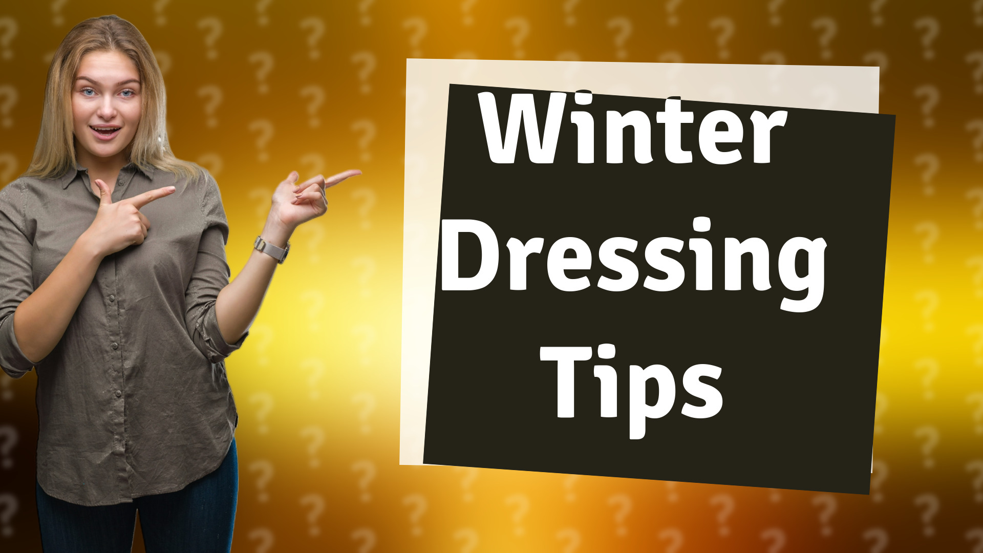 Winter Dressing Tips