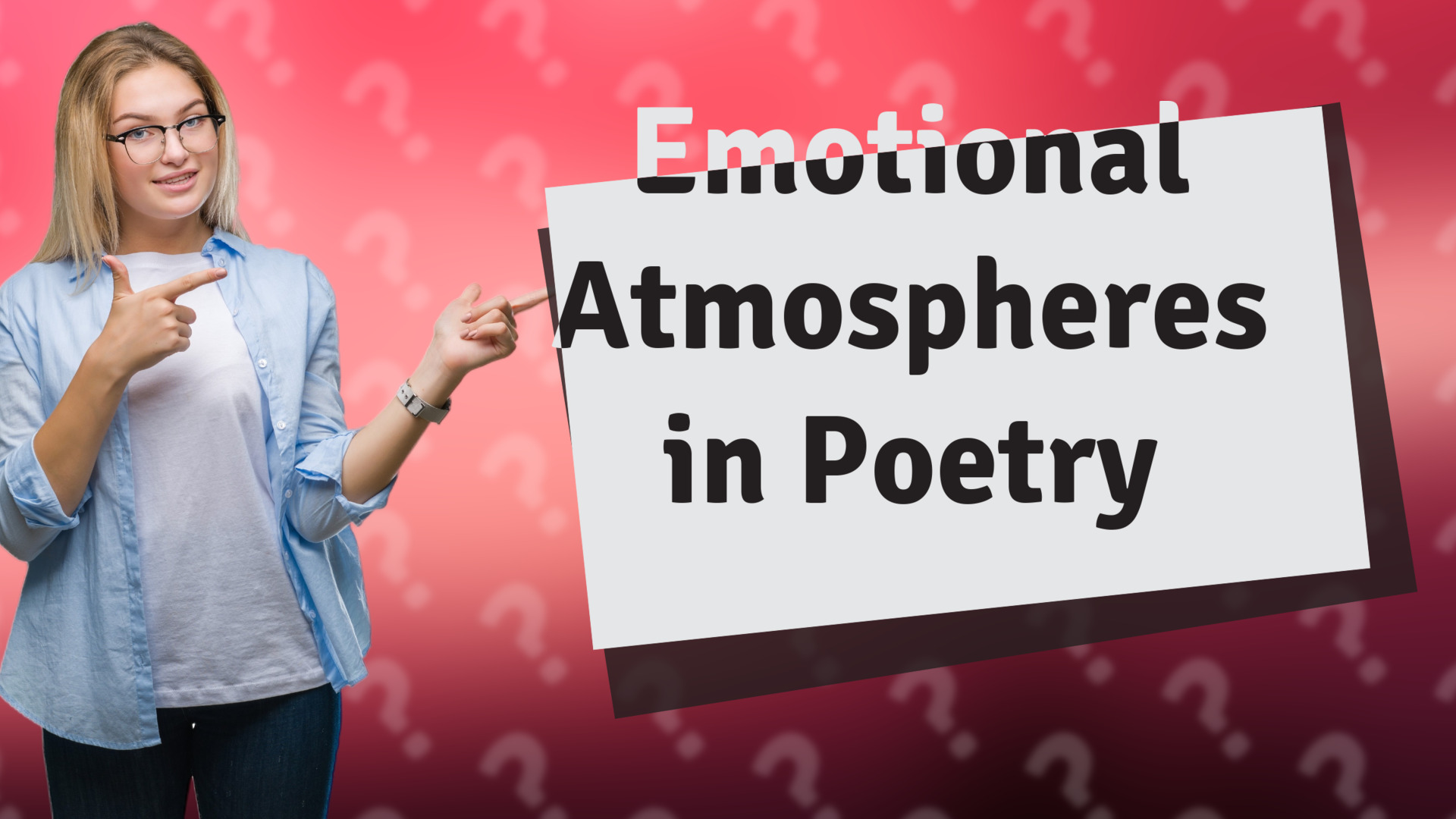 Emotional Atmospheres in Poetry