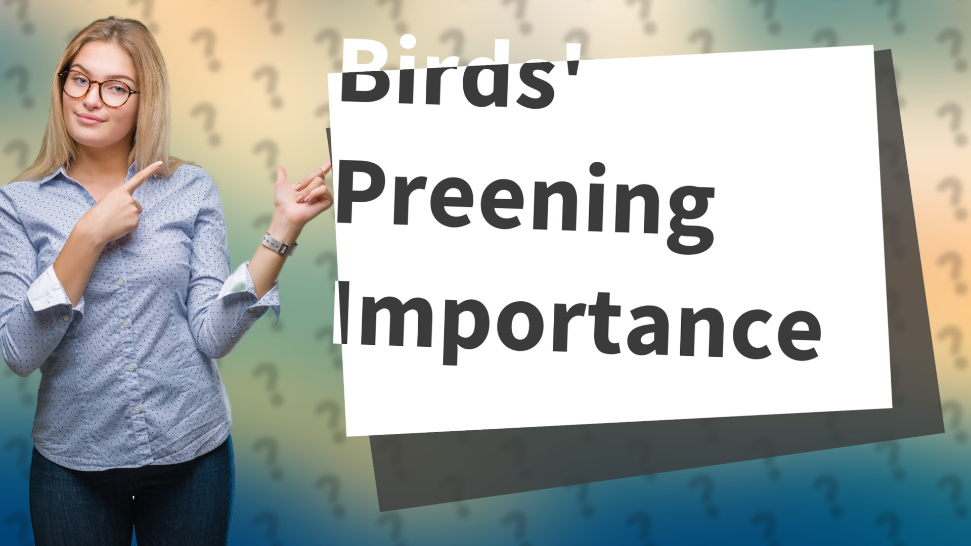 Birds' Preening Importance