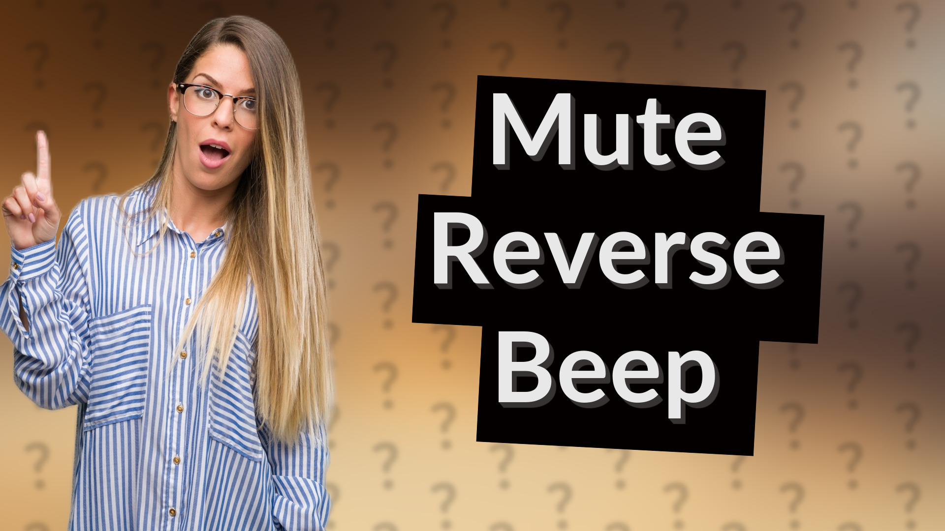 Mute Reverse Beep