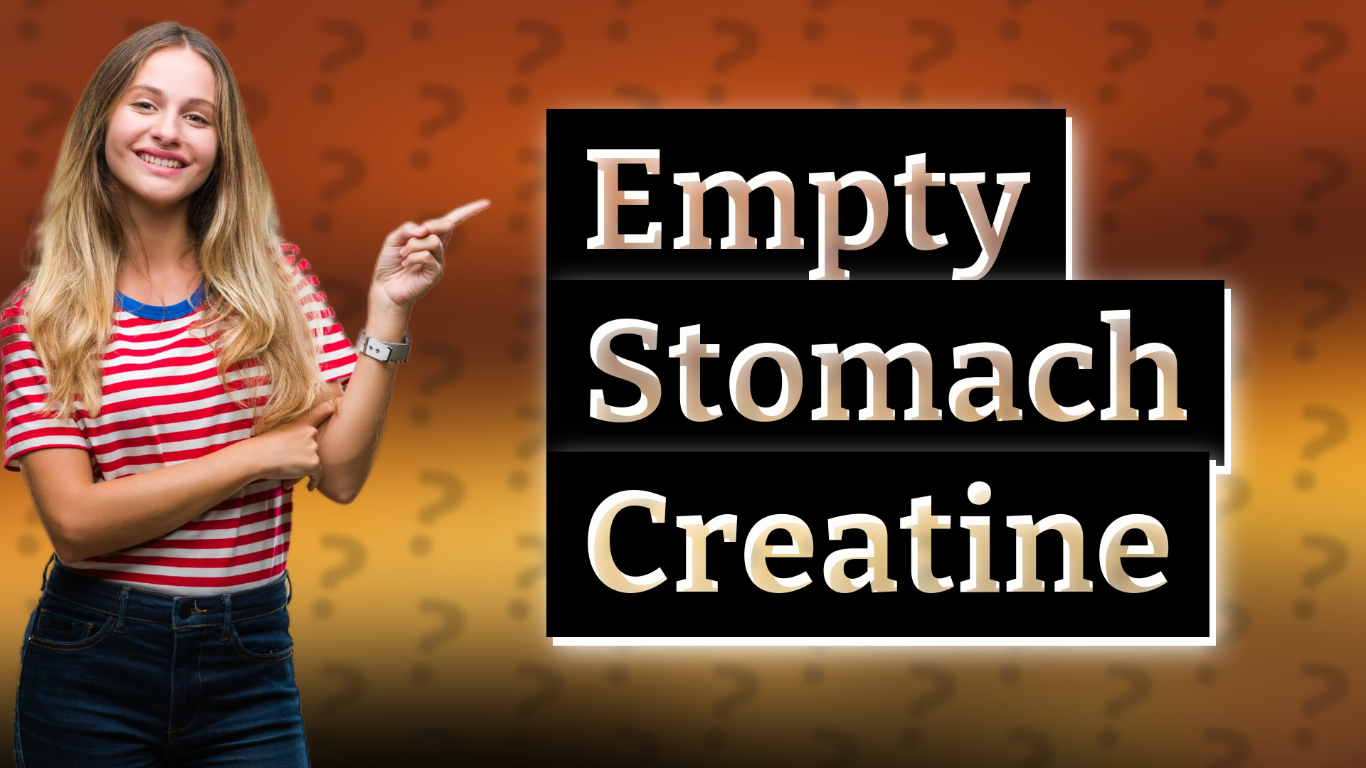 Empty Stomach Creatine