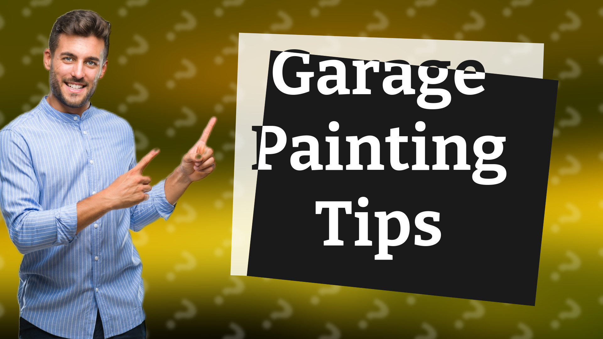 Garage Painting Tips