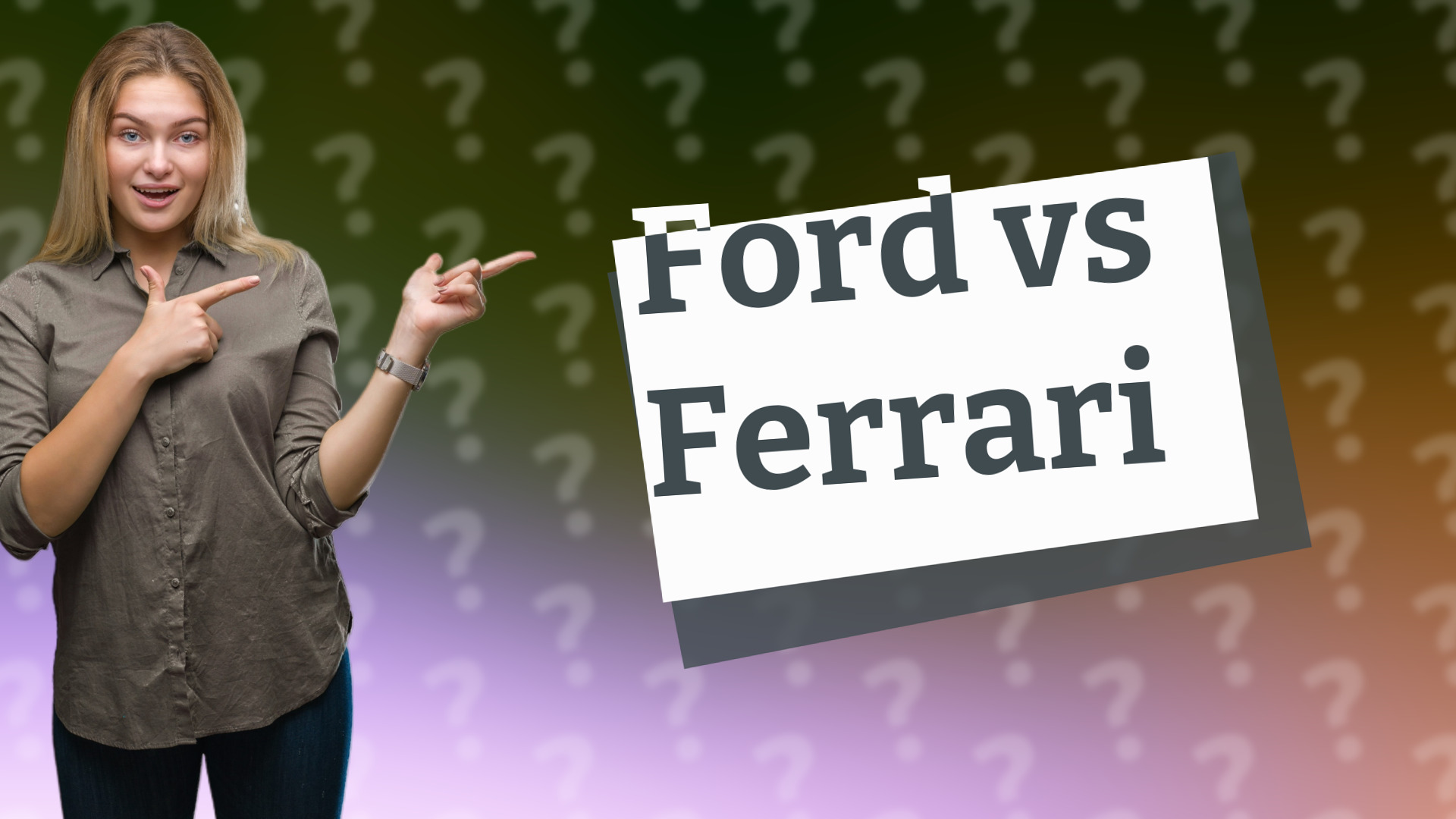 Ford vs Ferrari