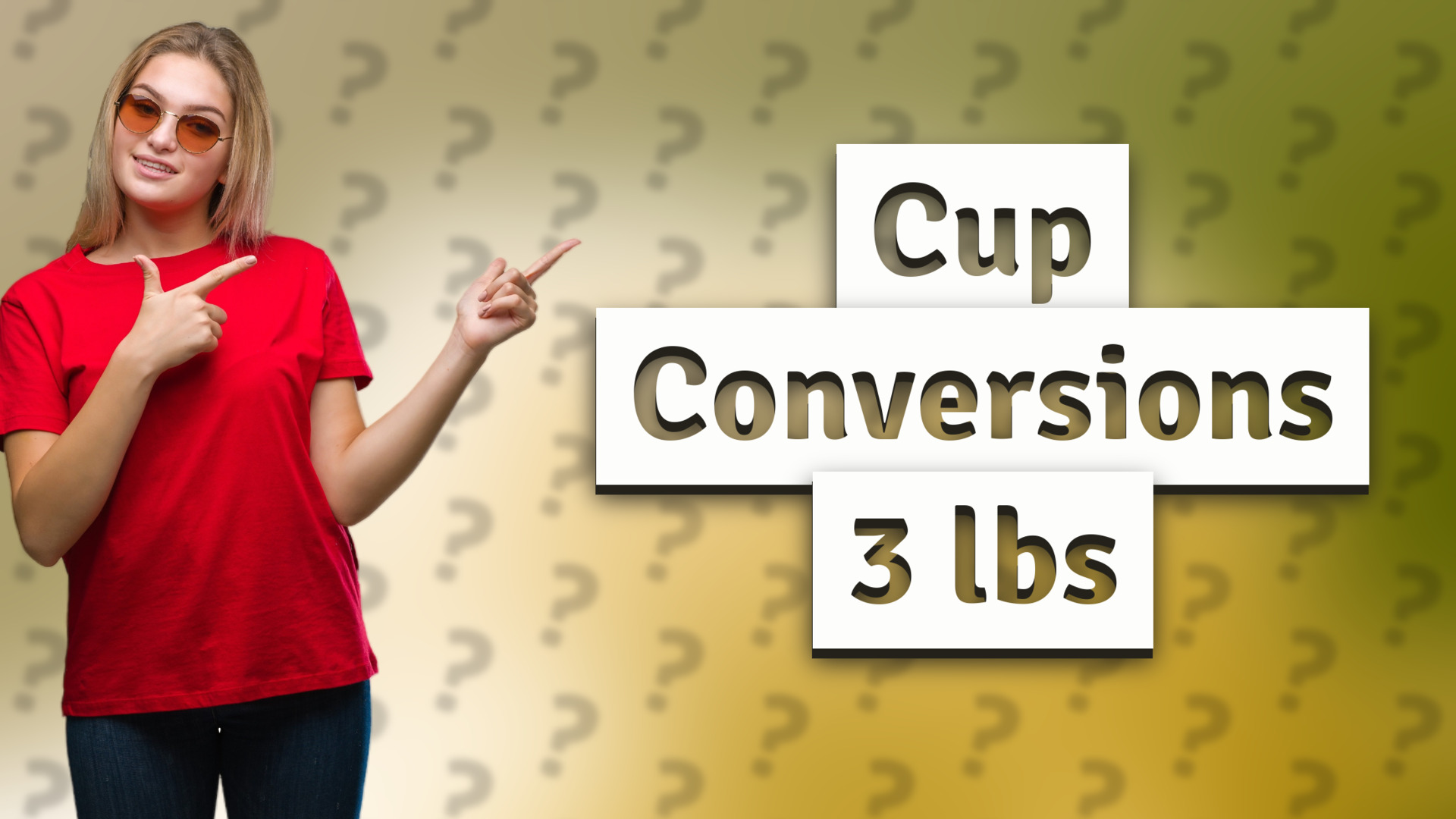 Cup Conversions 3 lbs