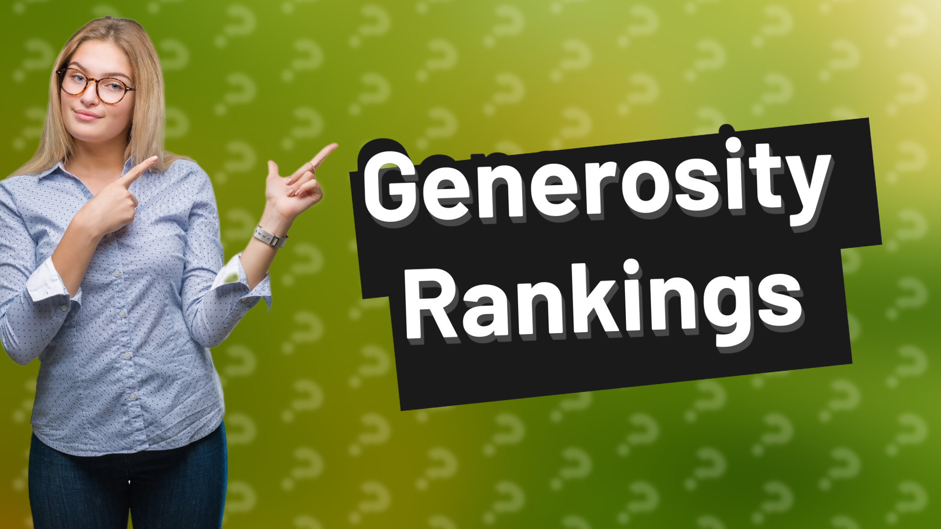 Generosity Rankings