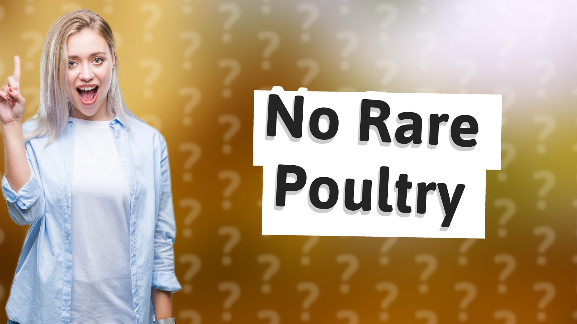 No Rare Poultry